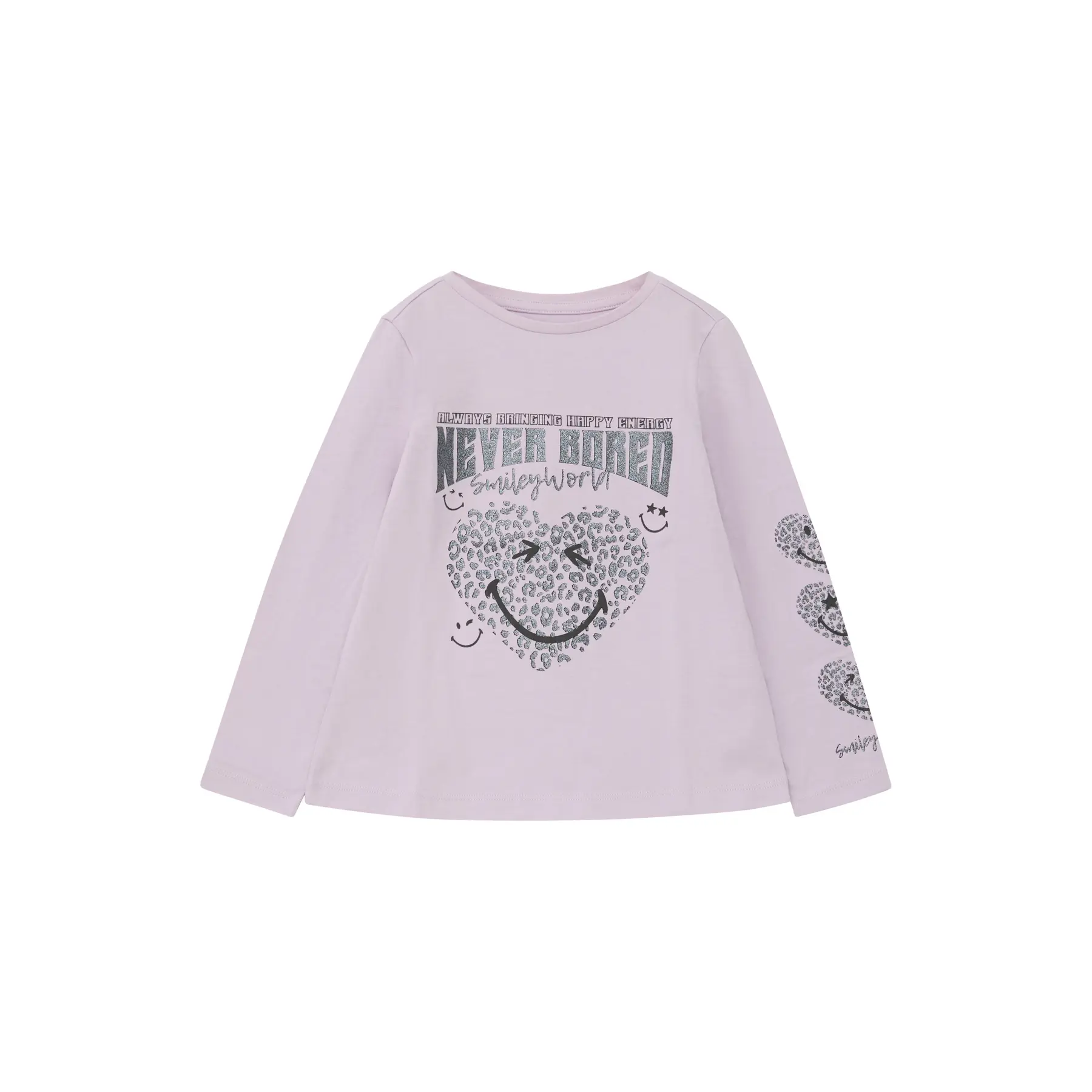 T-Shirt mit glitzerndem trapezförmigem Aufdruck Mädchen s.Oliver Smiley®