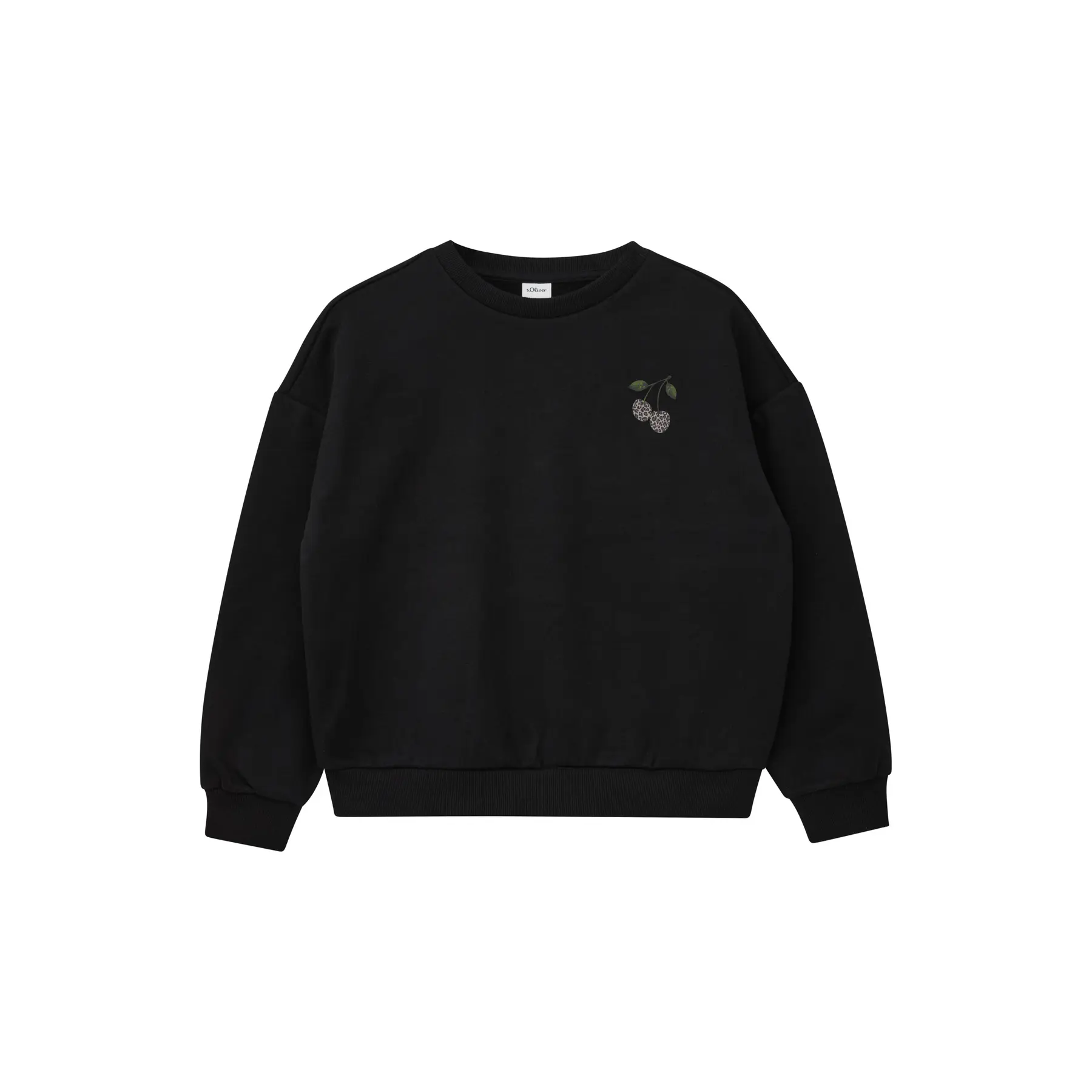 Oversize Sweatshirt mit wechselndem Druck vorne oder hinten - Innenbürstung Mädchen s.Oliver