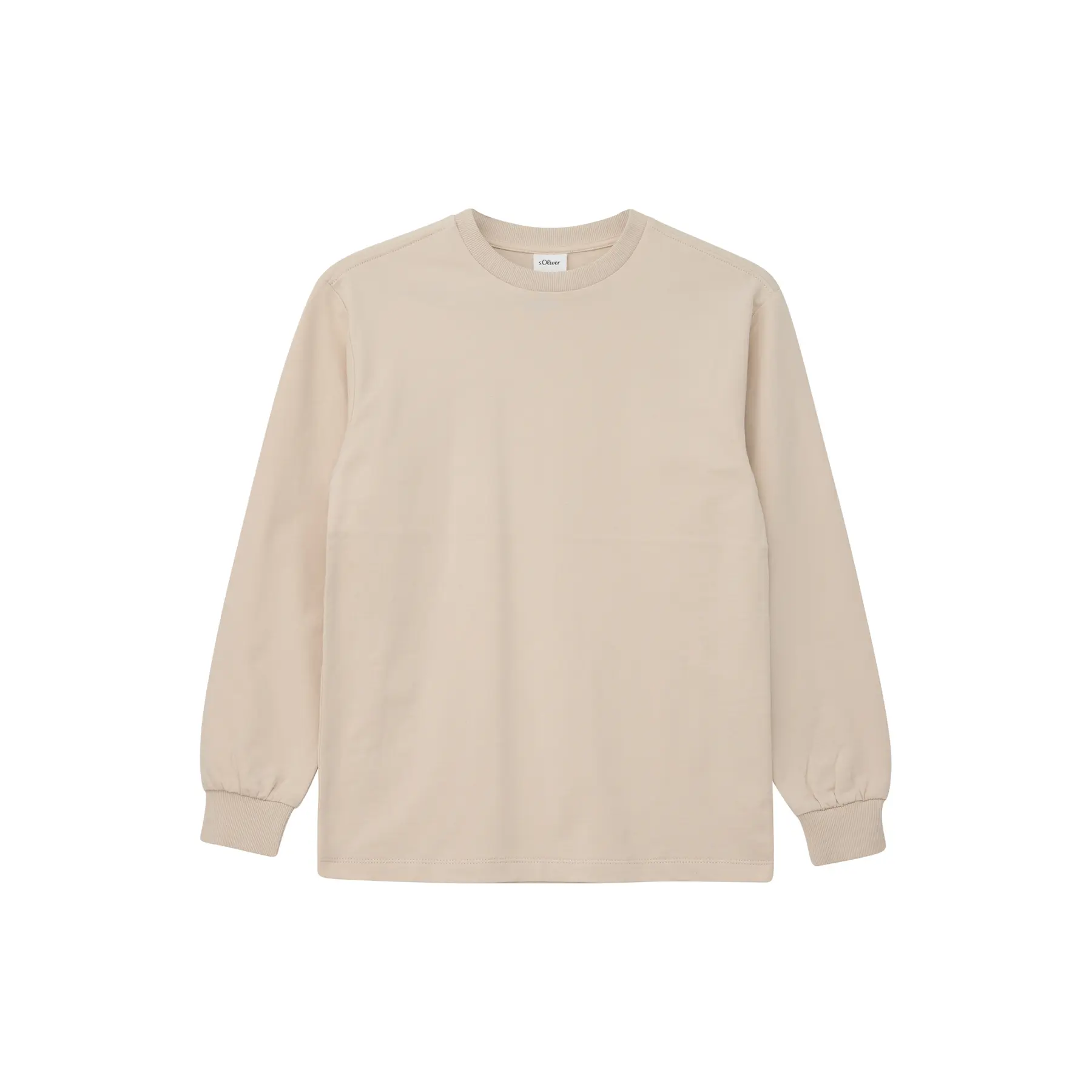 Langarm-T-Shirt aus leichtem Fleece mit überschnittenen Schultern für Kinder s.Oliver