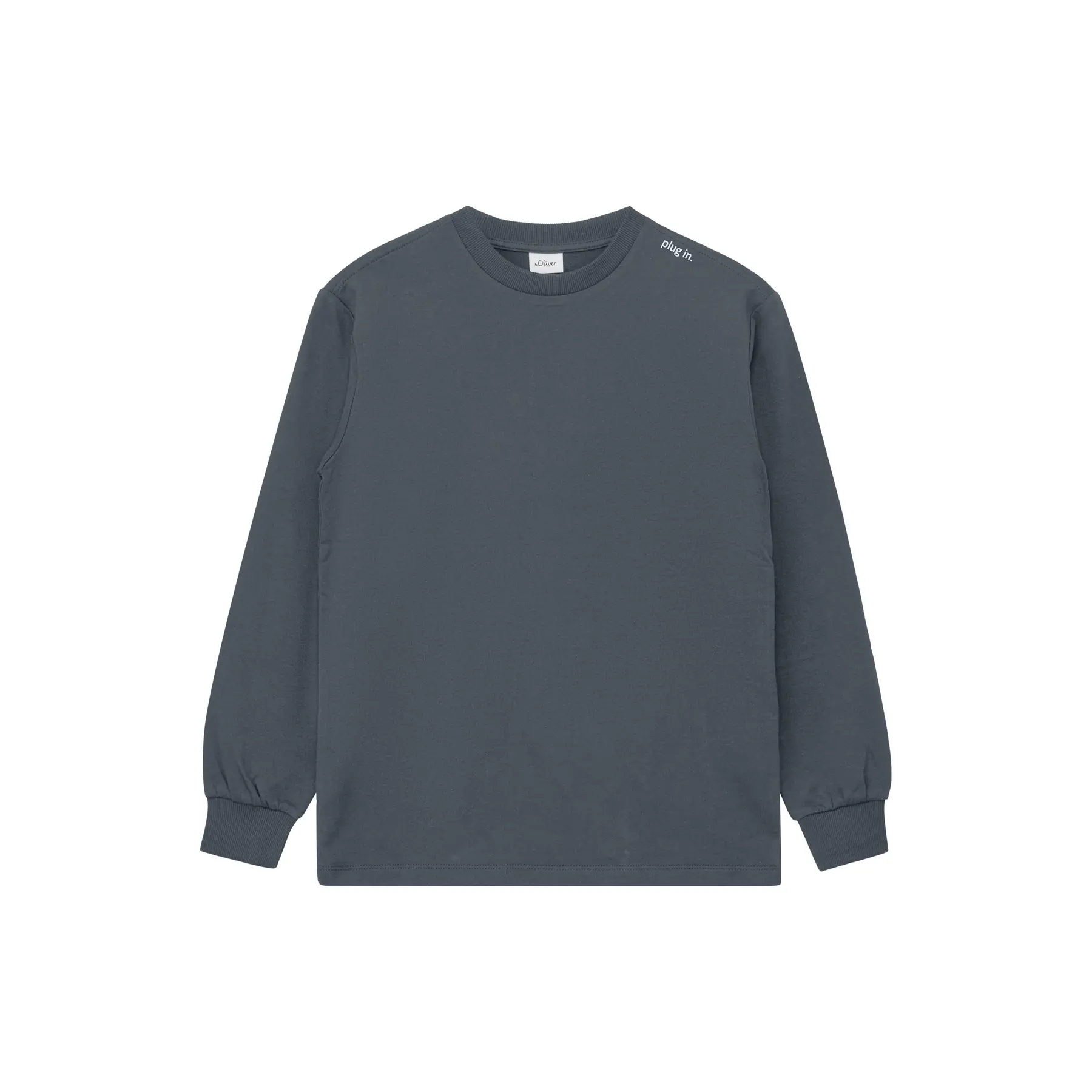 Langarm-T-Shirt aus leichtem Fleece mit überschnittenen Schultern für Kinder s.Oliver