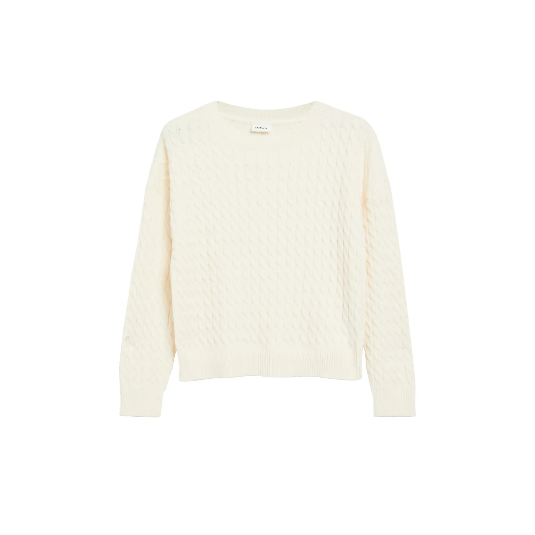 Großer Pullover aus gezopftem Strick für Mädchen s.Oliver