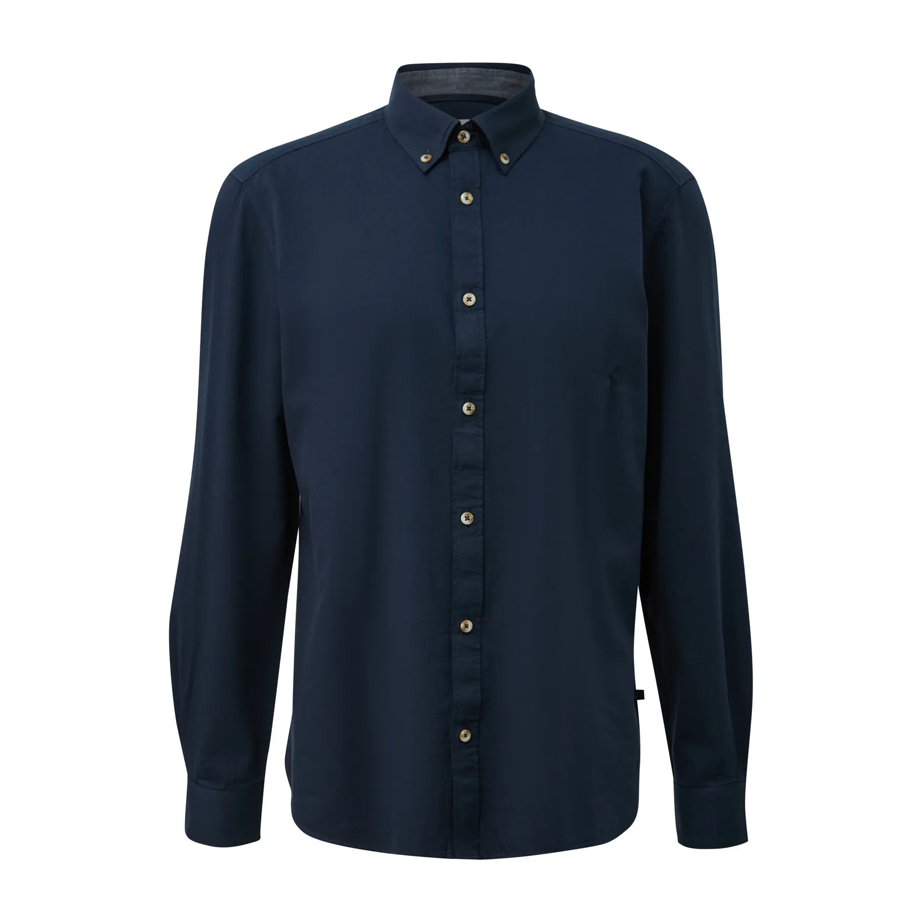 s.Oliver - male - Regular Fit: overhemd met zachte stof en button-downkraag