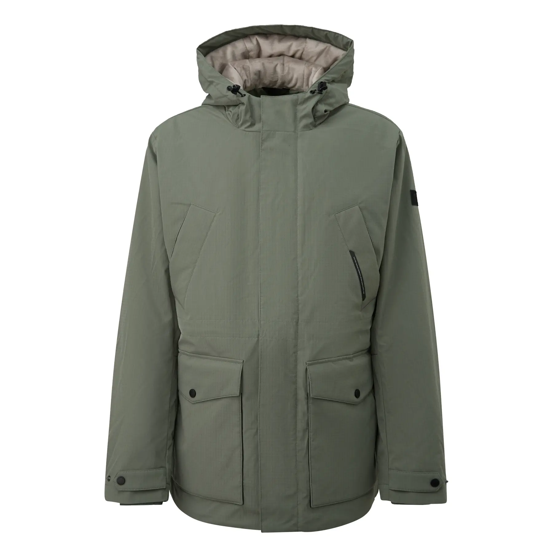 Parka outdoor met fleece voering en capuchon s.Oliver