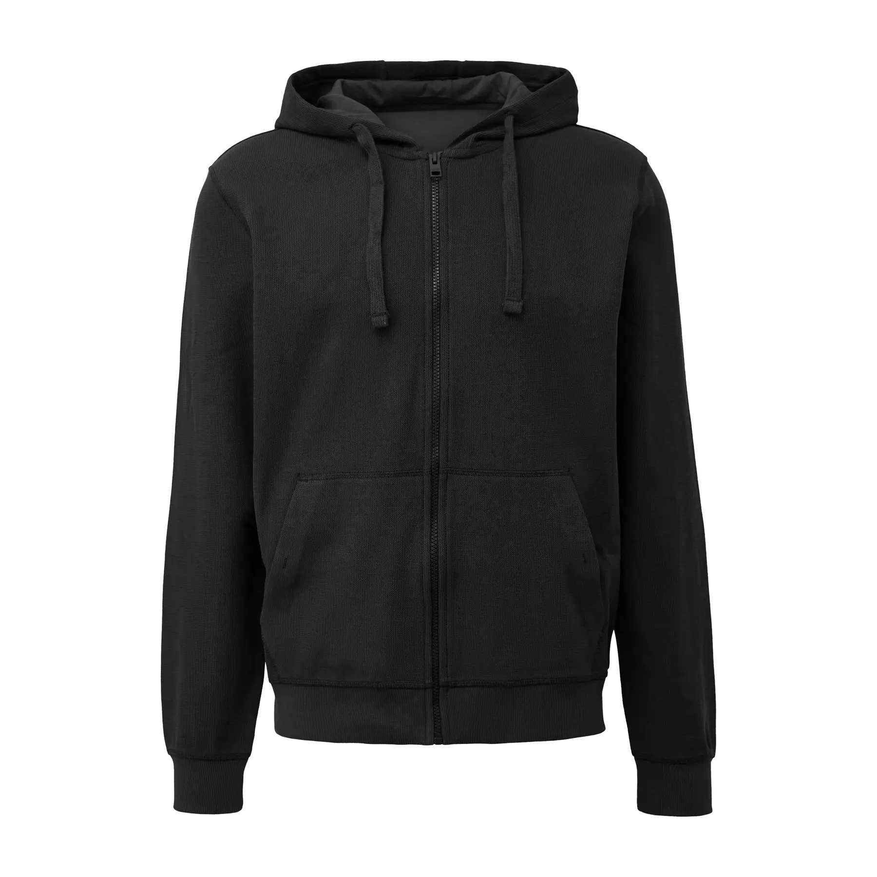 s.Oliver - male - Sweatjack met capuchon van wafelpiqué