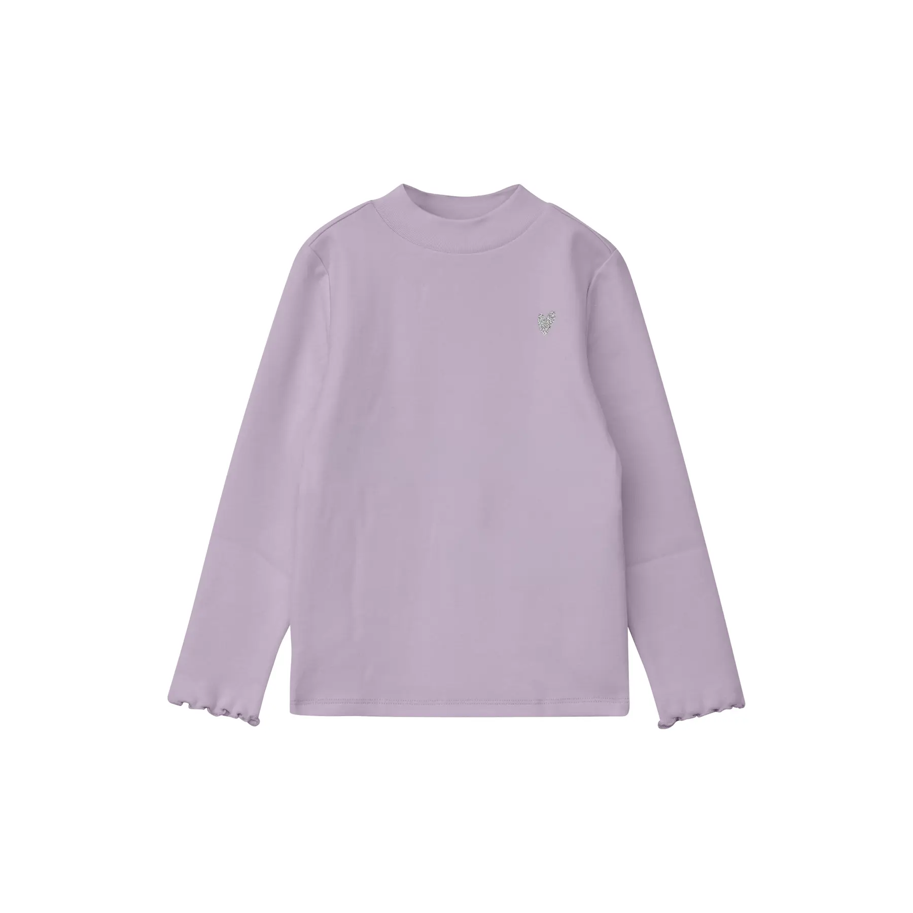 Langarmshirt mit Rippstruktur, tailliert, mit glitzernder Stickerei für Mädchen s.Oliver