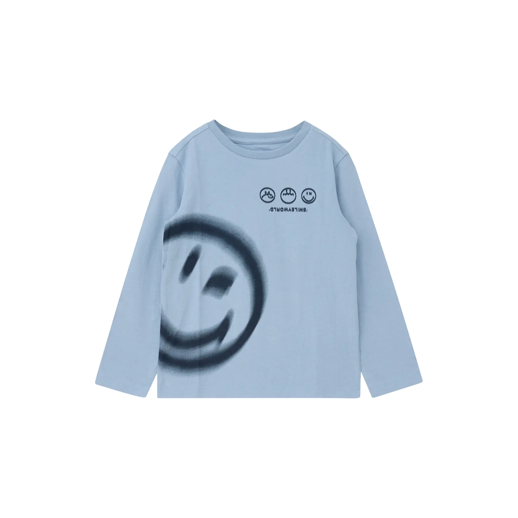 Langärmliges T-Shirt smiley® aus weichem Jersey mit Fantasie-Print für Kinder s.Oliver