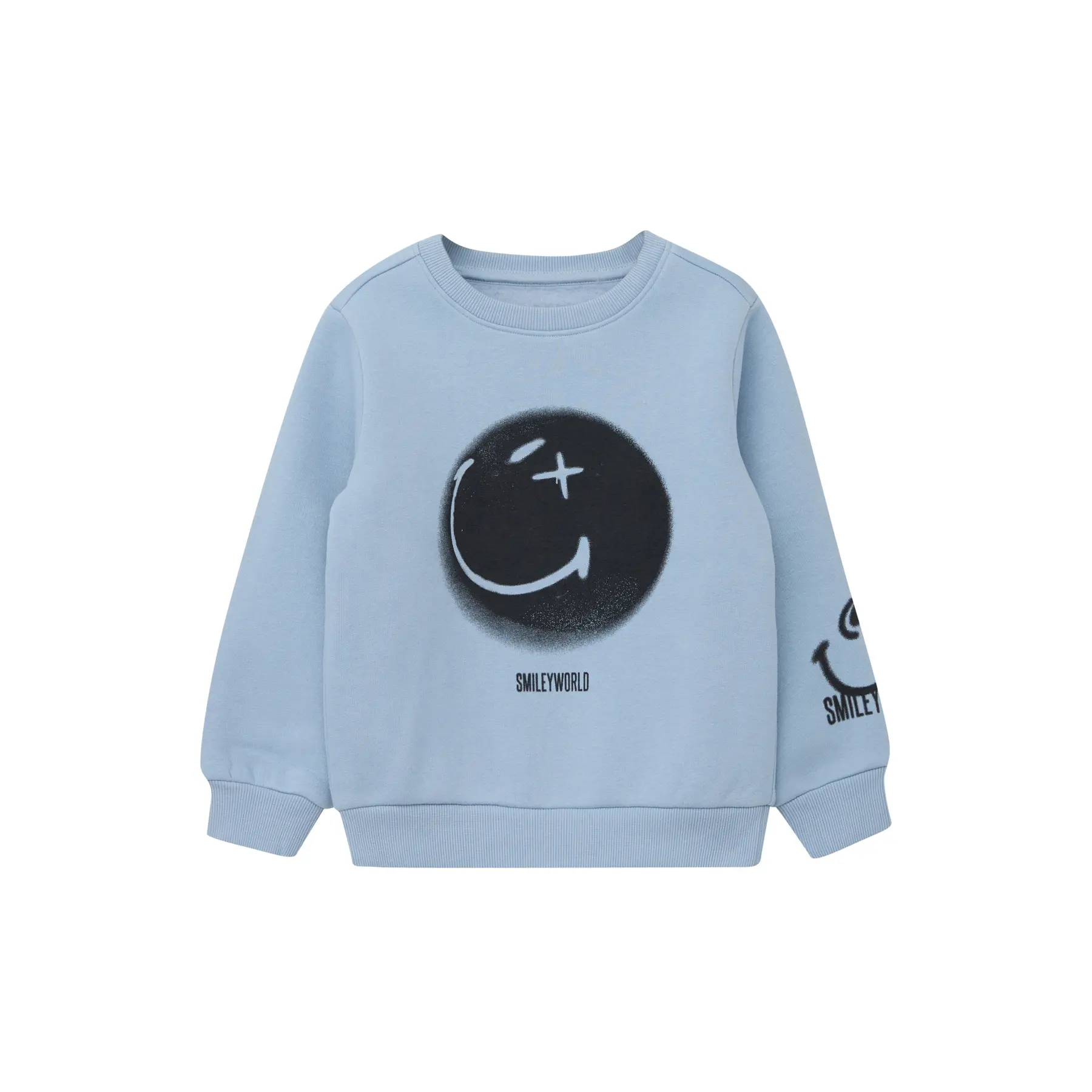 Sweatshirt smiley® mit Druck vorne - innen angeraut für Kinder s.Oliver