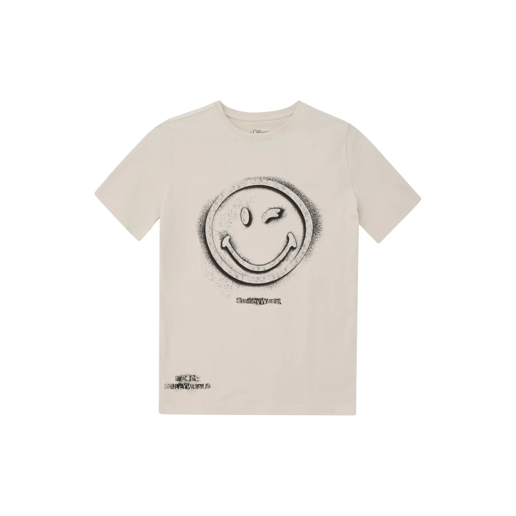 T-Shirt aus weichem Jersey mit Print für Kinder s.Oliver Smiley
