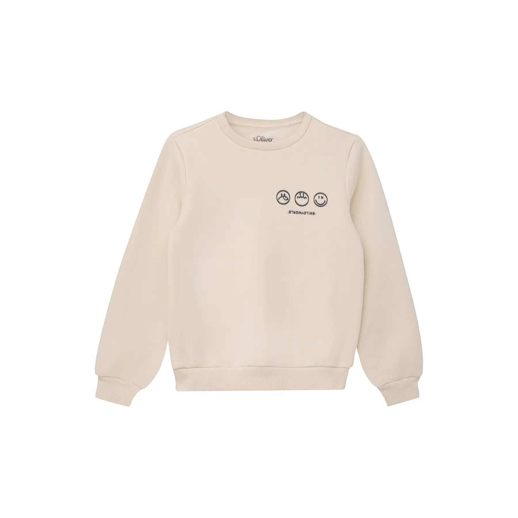 Sweatshirt mit Motiv vorne und Innenfutter für Kinder s.Oliver Smiley