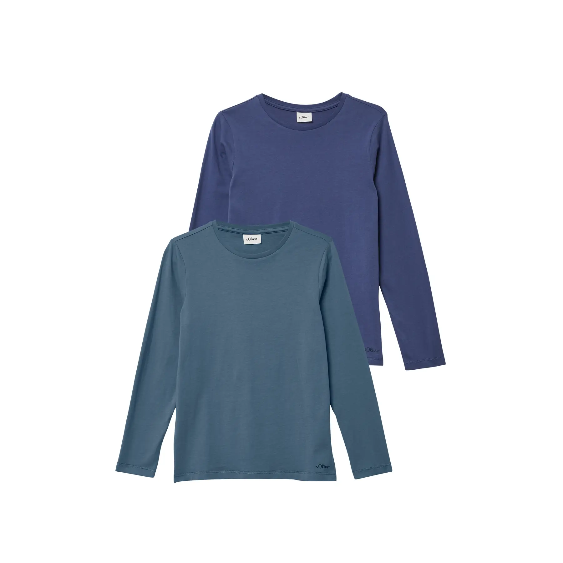 T-shirt unisex a maniche lunghe in cotone bambino s.Oliver (x2)