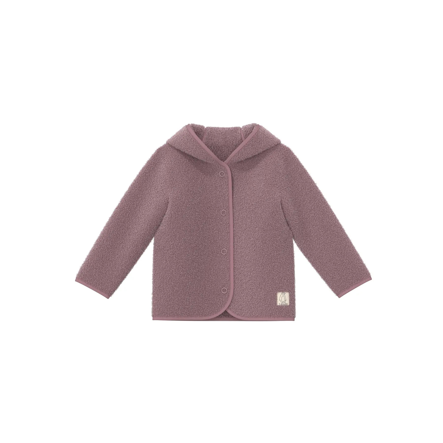 Hoodie aus Plüsch mit Applikation für Babys s.Oliver
