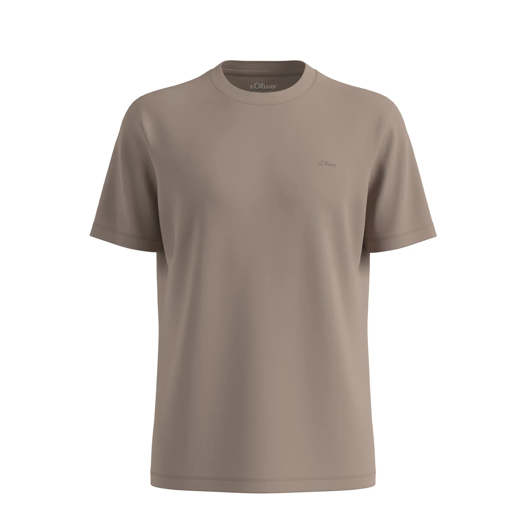 Standaard katoenen T-shirt met logo print s.Oliver