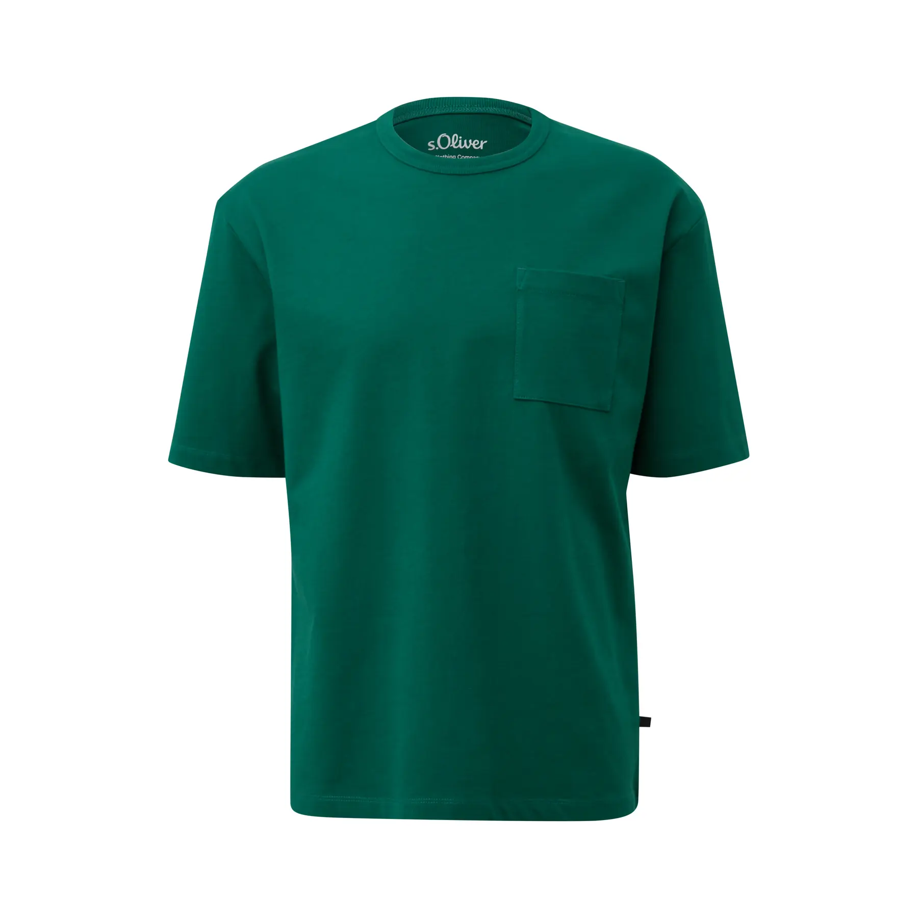T-shirt standard in jersey spesso con tasca sul petto taglio moderno s.Oliver