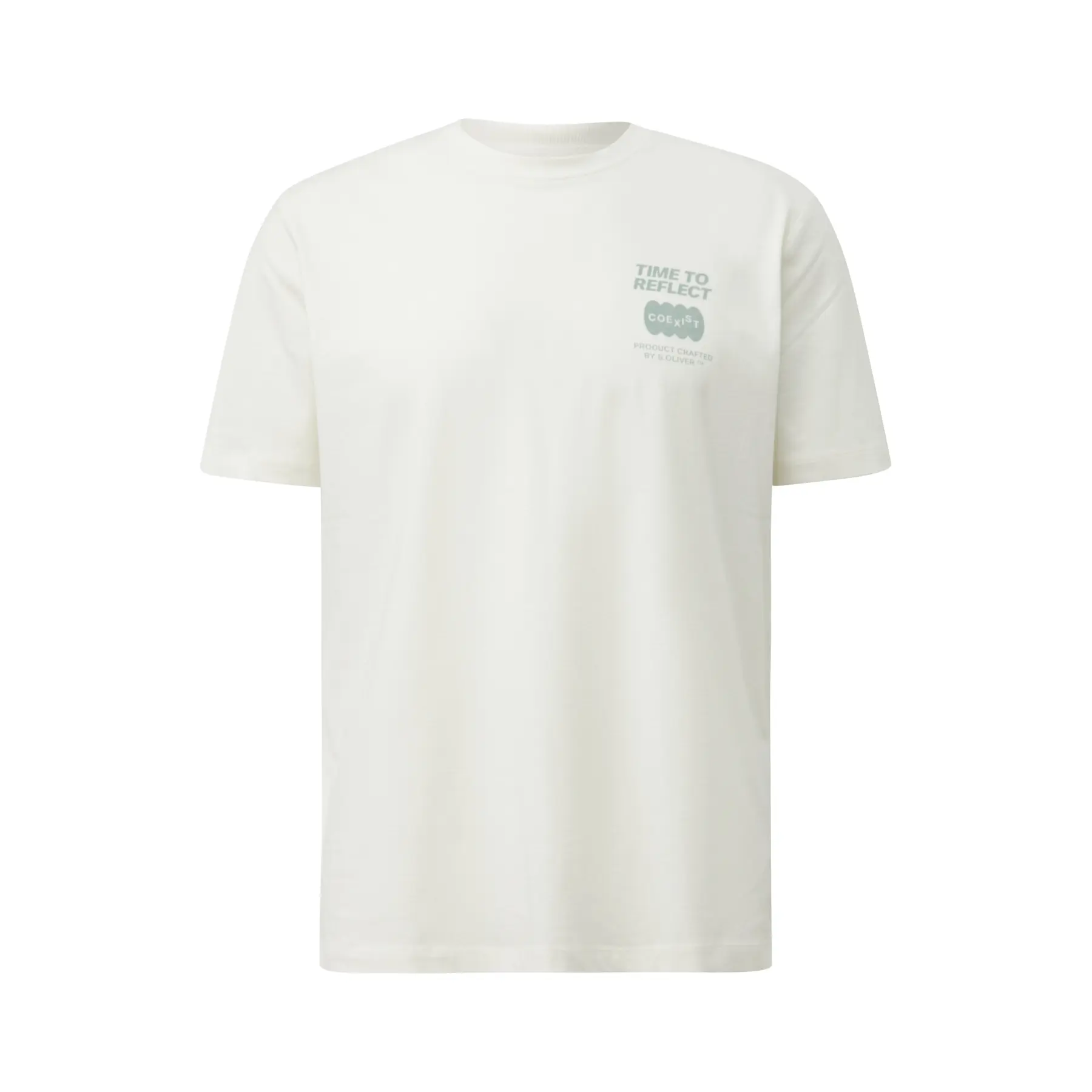 T-shirt classico in cotone con artwork s.Oliver