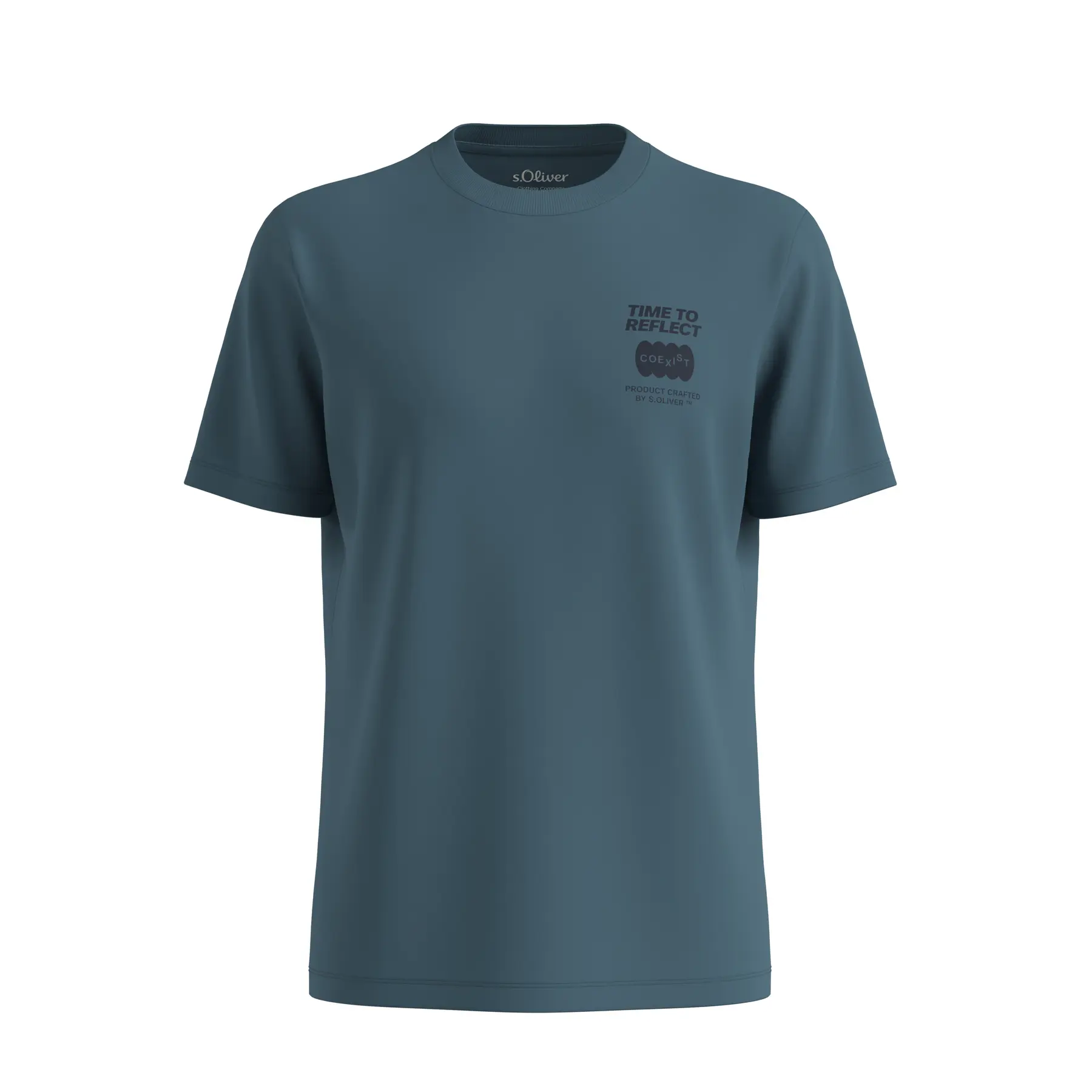 Klassiek katoen T-shirt met artwork s.Oliver