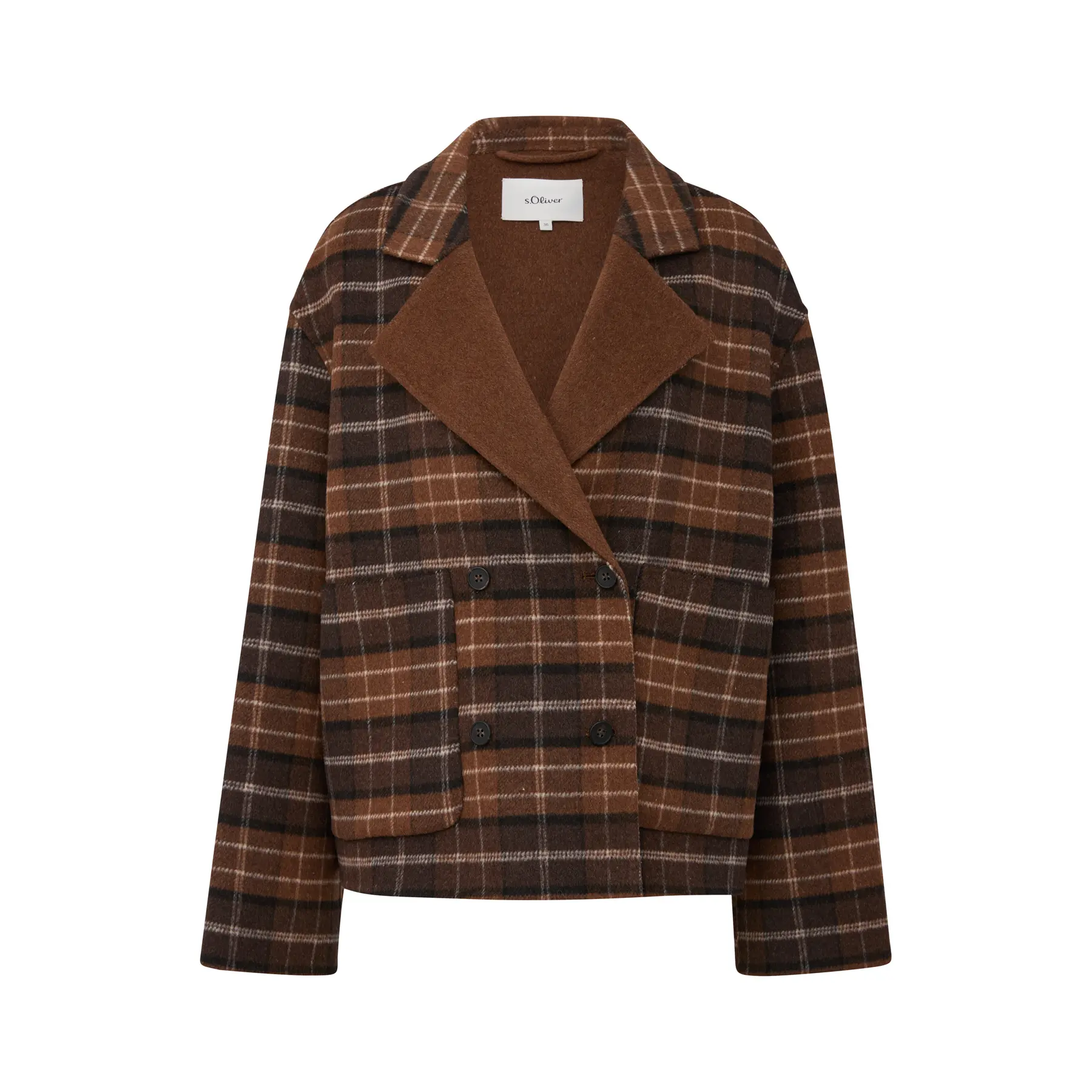 Giacca da interno Relaxed Fit con colletto a revers donna s.Oliver