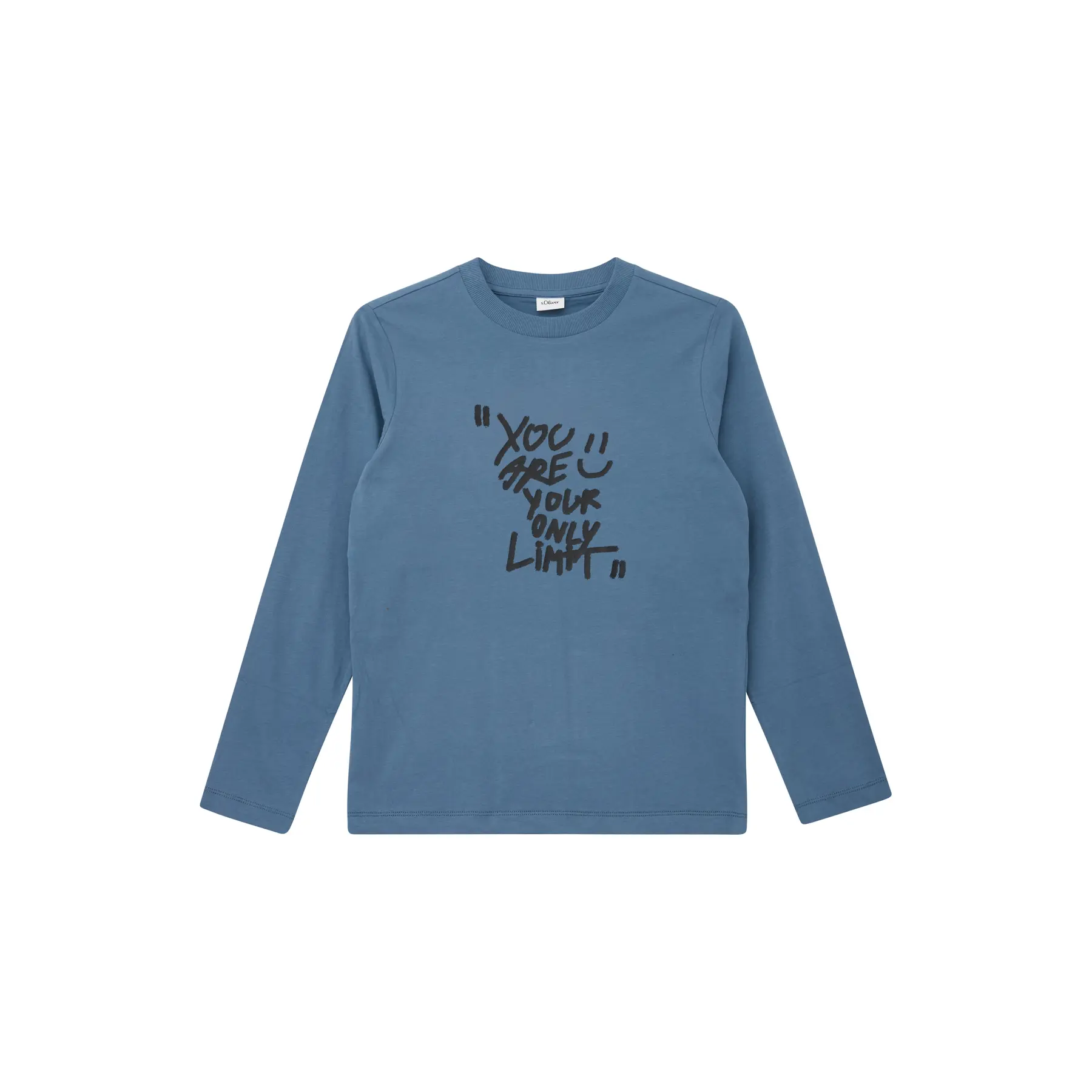 T-shirt manches longues en molleton léger coupe droite avec imprimé enfant s.Oliver
