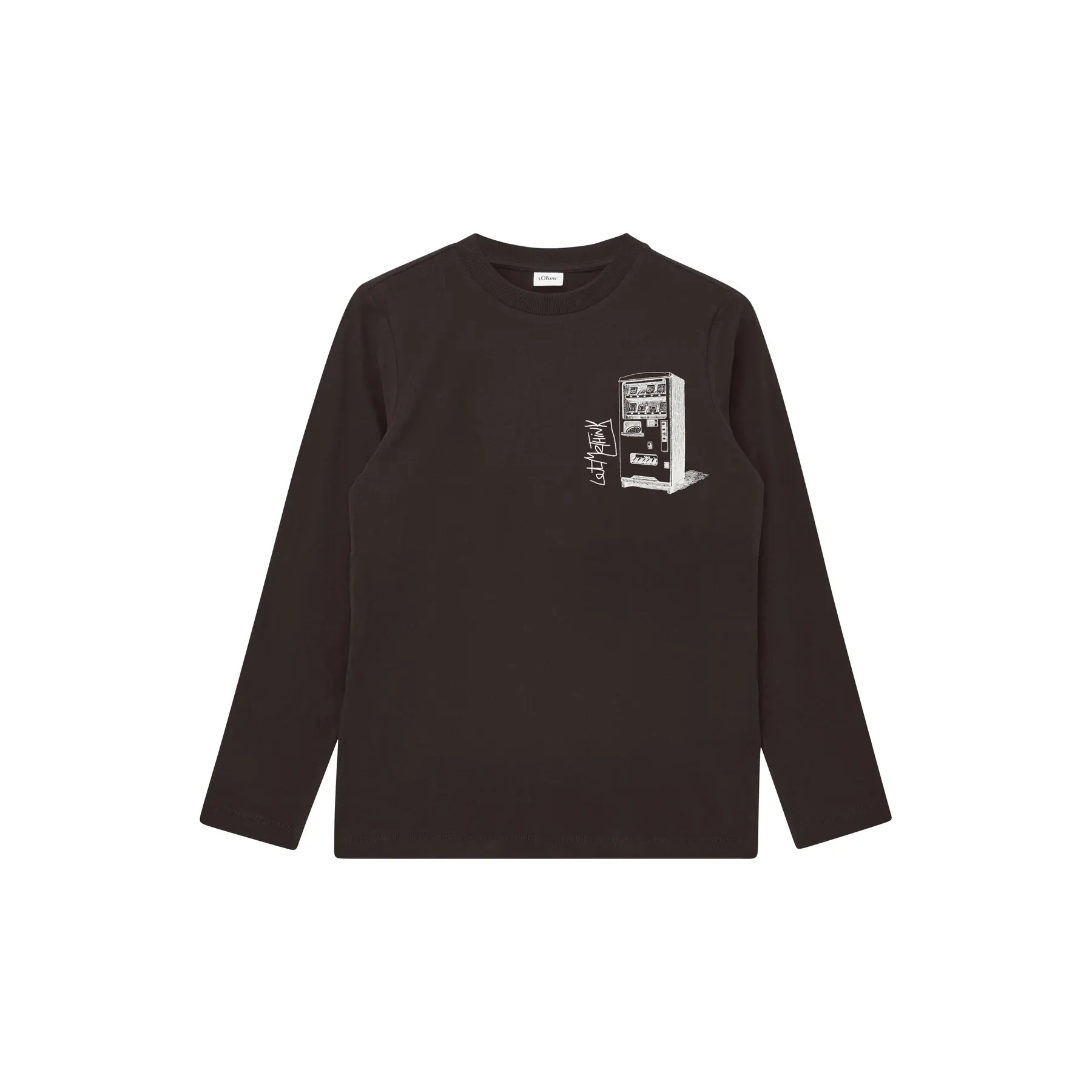 T-shirt manches longues en molleton léger coupe droite avec imprimé enfant s.Oliver