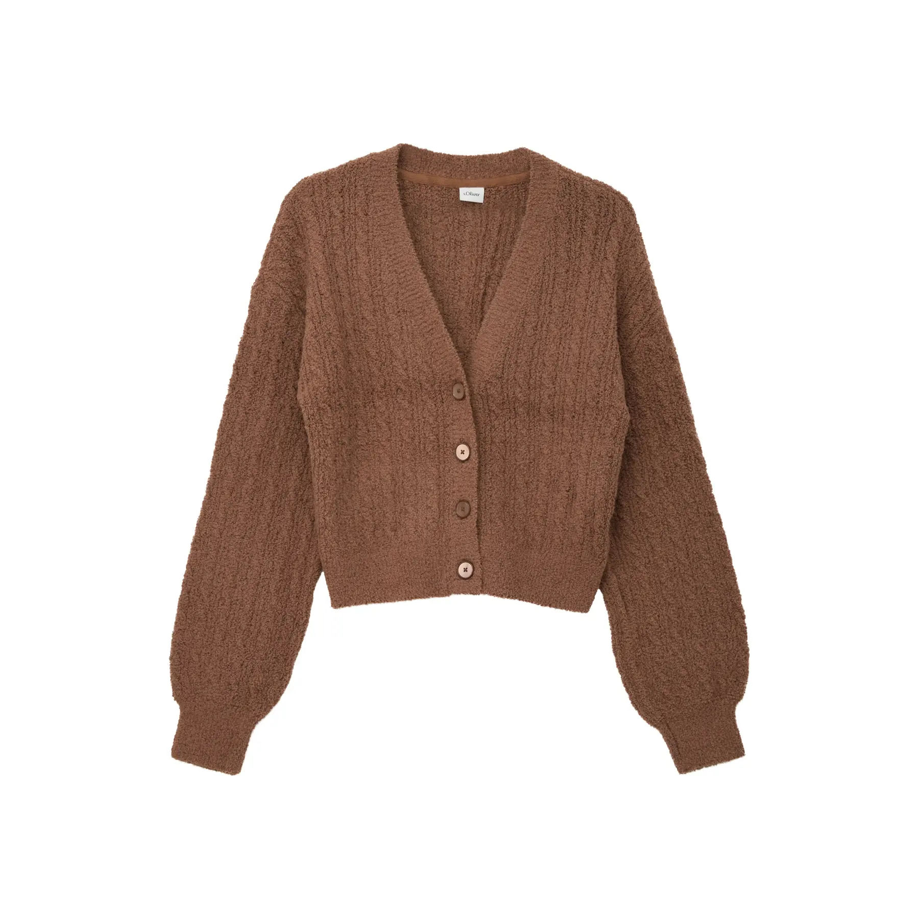 V-hals gebreide vest met knoopsluiting, ruime pasvorm meisje s.Oliver