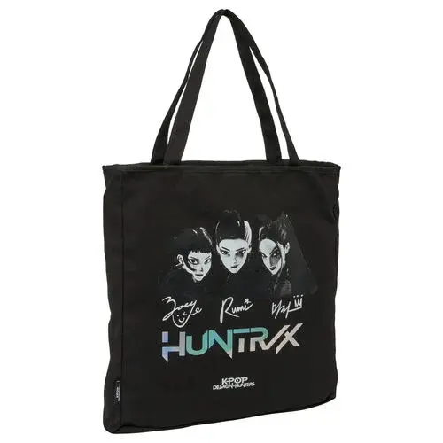 Demon Hunters schoudertas K-pop Black zippered canvas 38 x 36 cm