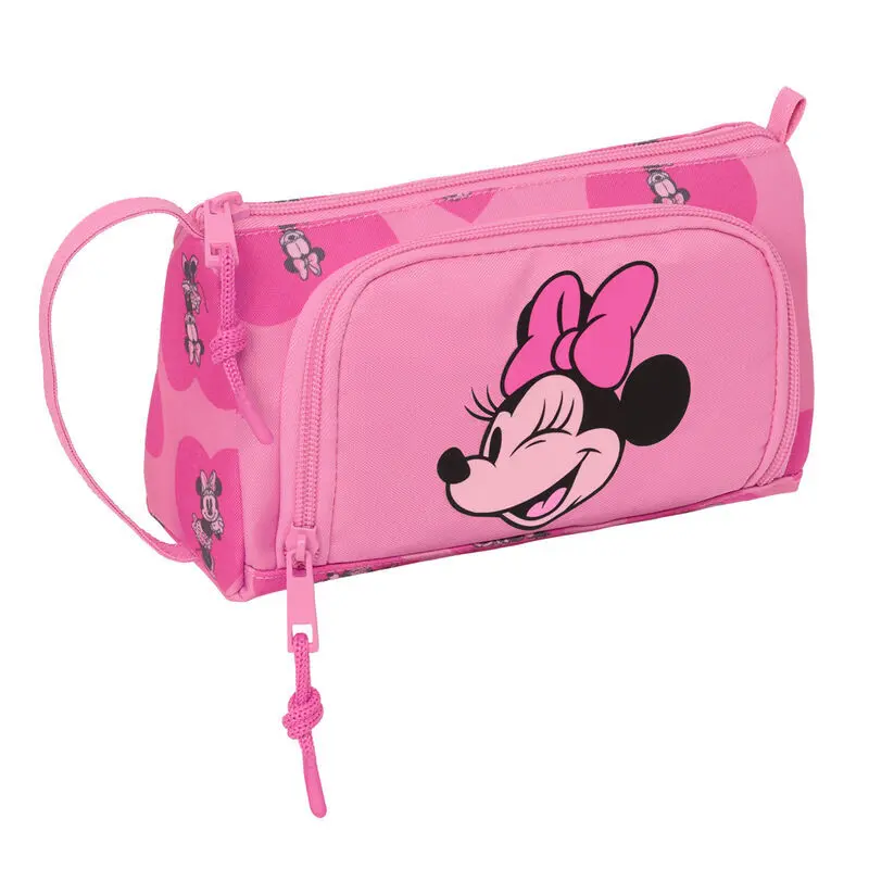Trousse remplie avec poche rabattable fille Safta Disney Minnie Loving Spring