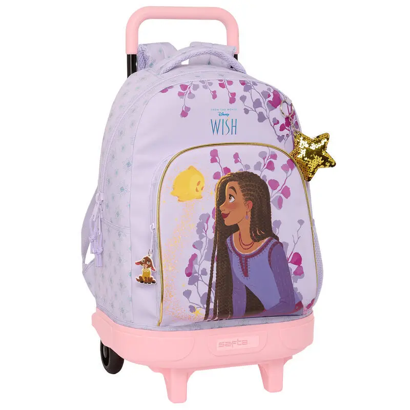Kompakte ausziehbare Trolleytasche für Mädchen Safta Disney Wish