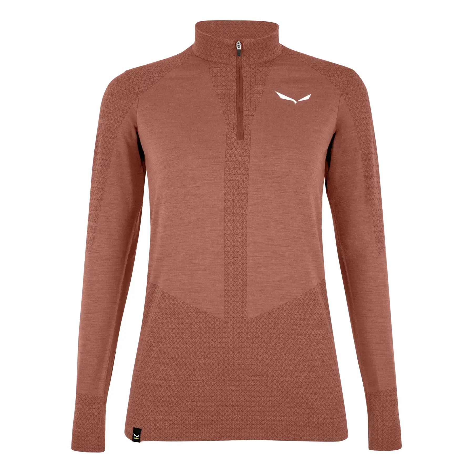 Camiseta de mujer con 1/2 cremallera Salewa Zerbu Med Warm AMR