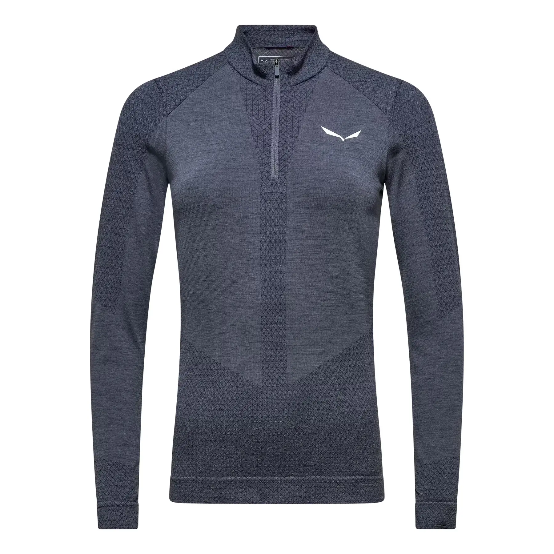 Camiseta de mujer con 1/2 cremallera Salewa Zerbu Med Warm AMR