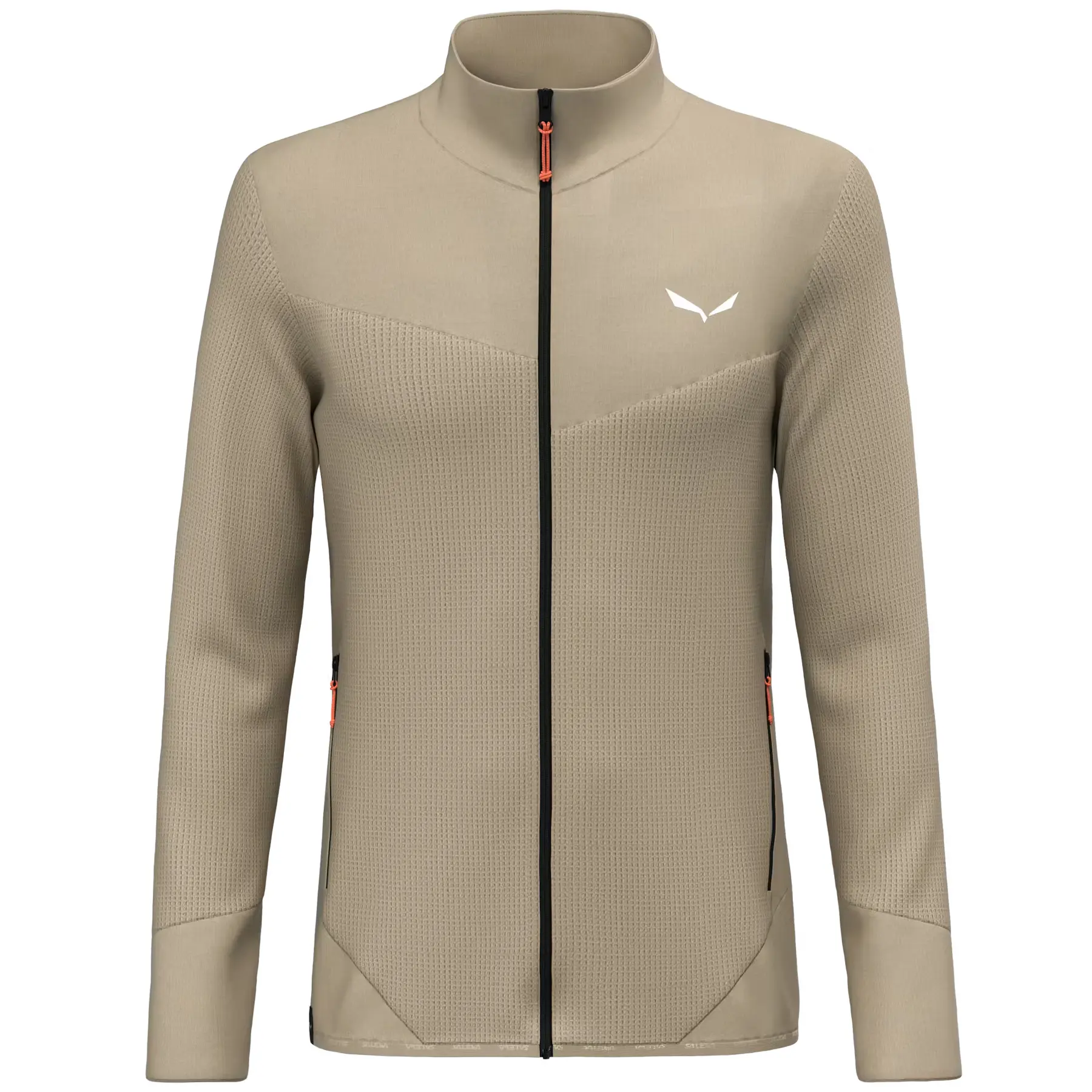 Full Zip Wanderjacke Salewa Puez Waffle Hyb Pl