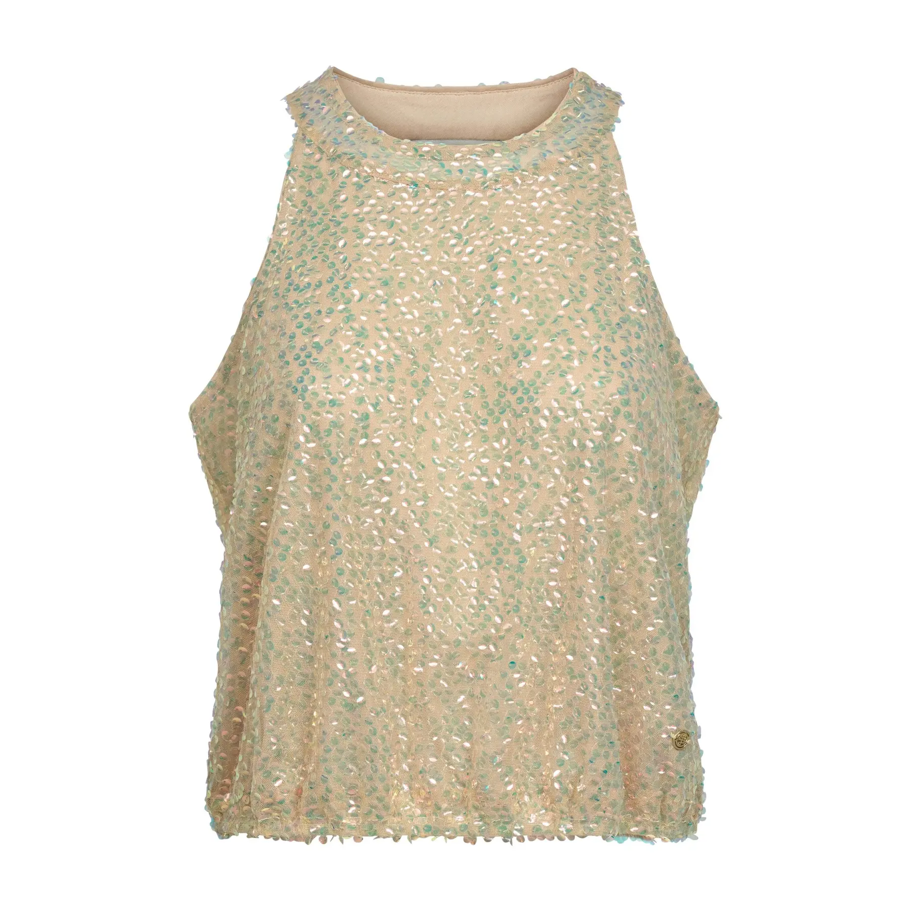 Blusa fantasia con maniche a palloncino donna