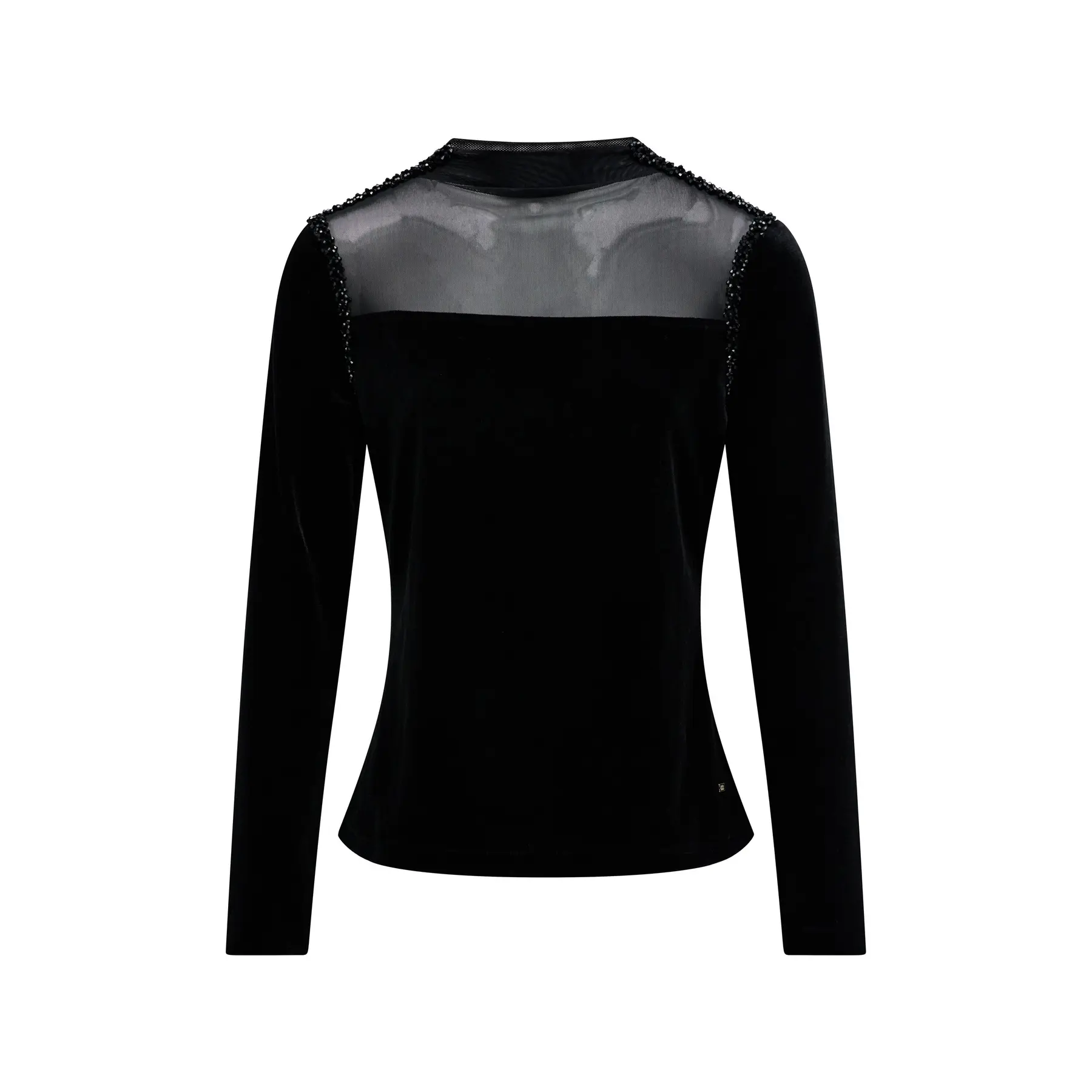Pull Velours mit Transparenz Damen Salsa Jeans