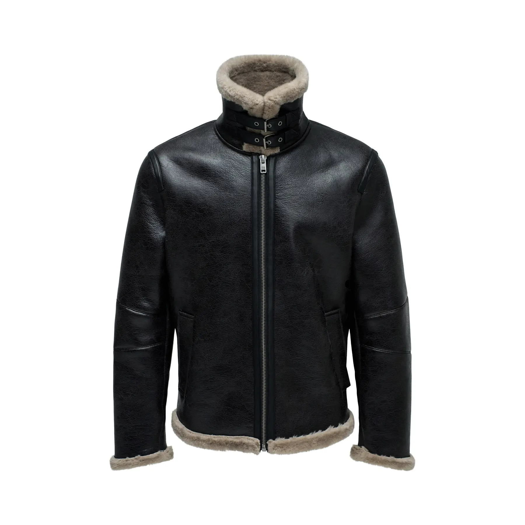 Lederjacke mit Felloptik Salsa Jeans
