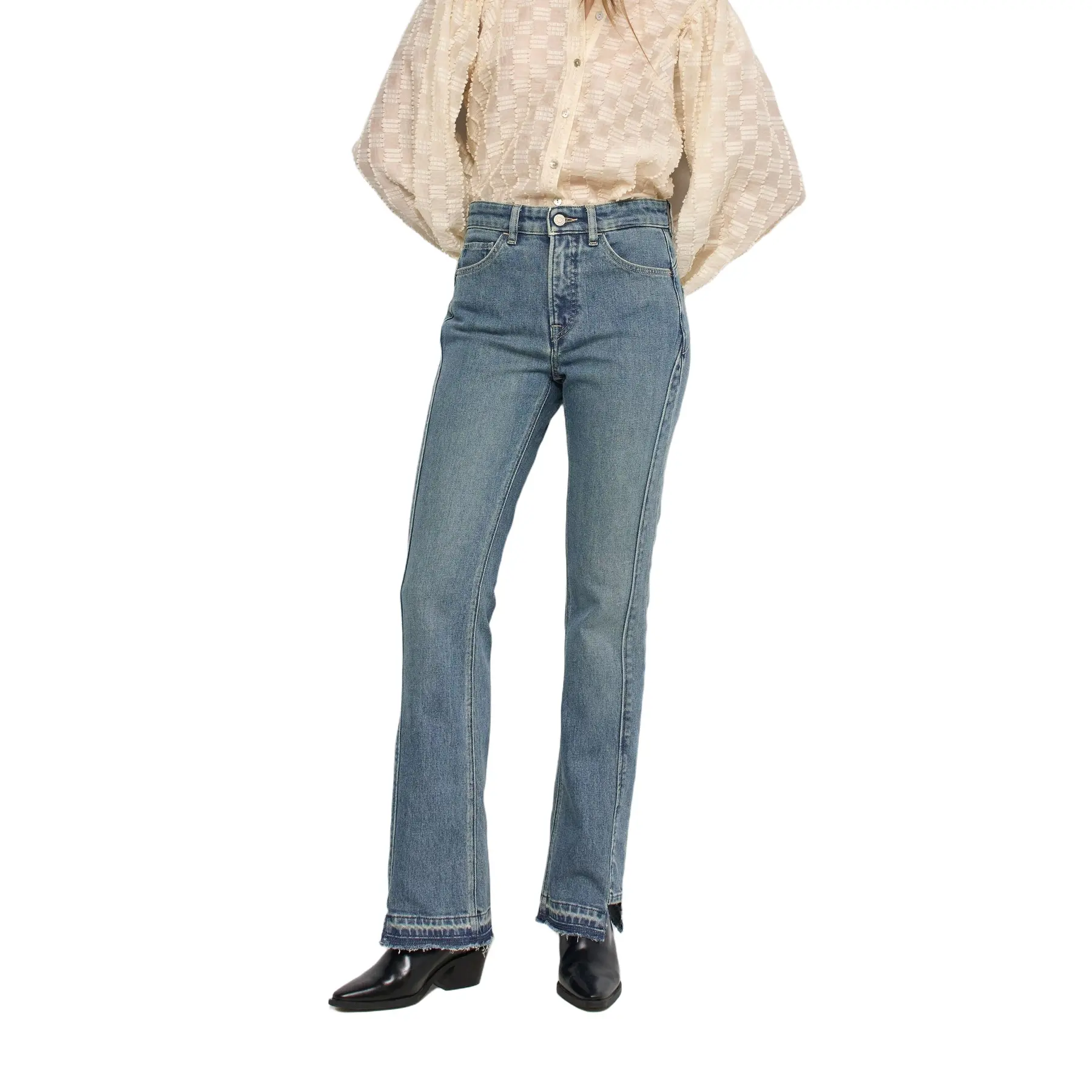 Jeans Bootcut in cotone donna  Faith Push In