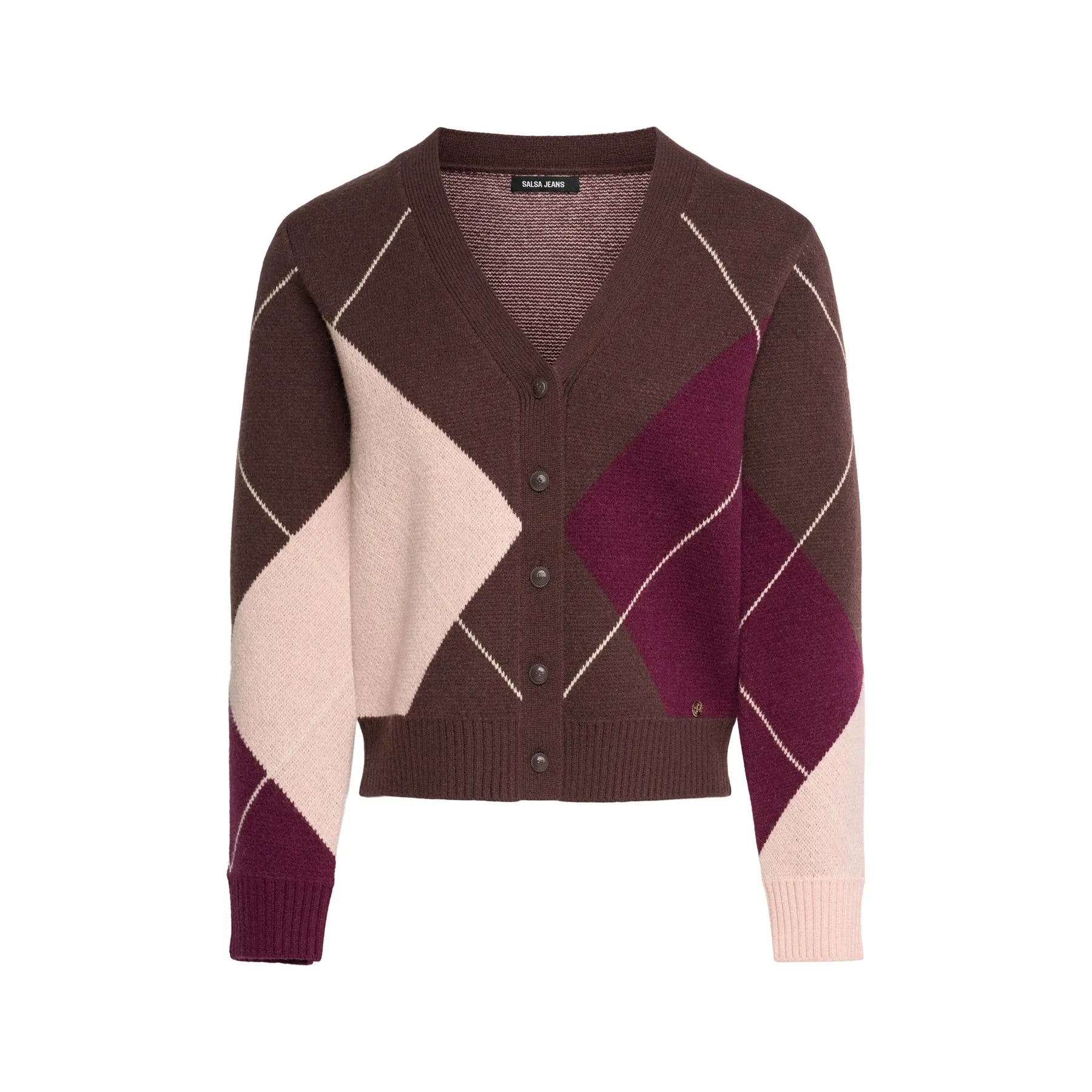Geometrisches Muster Cardigan für Frauen Salsa Jeans