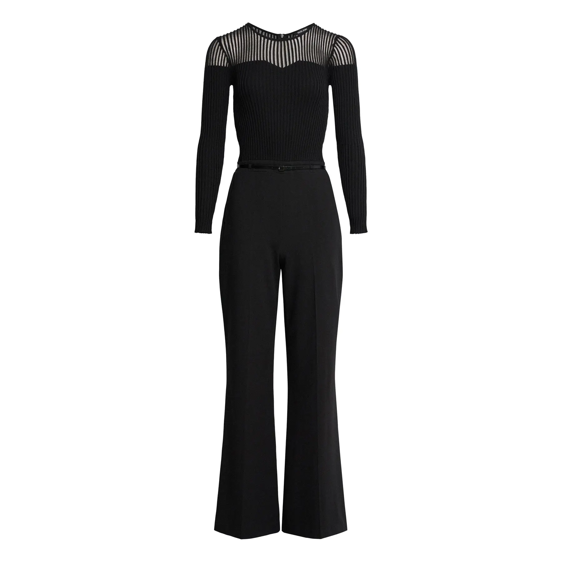 Tuta misto materiali donna