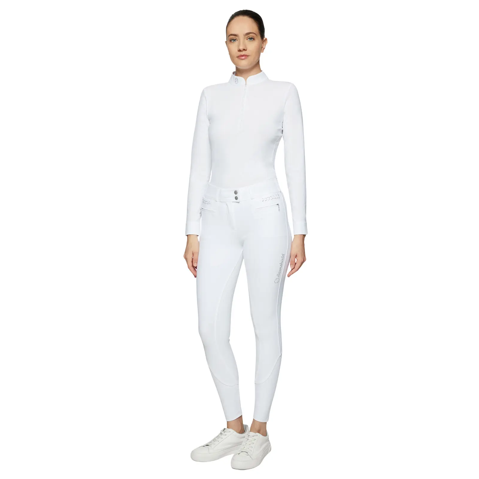 Pantaloni da equitazione da donna a media aderenza Samshield Capucine