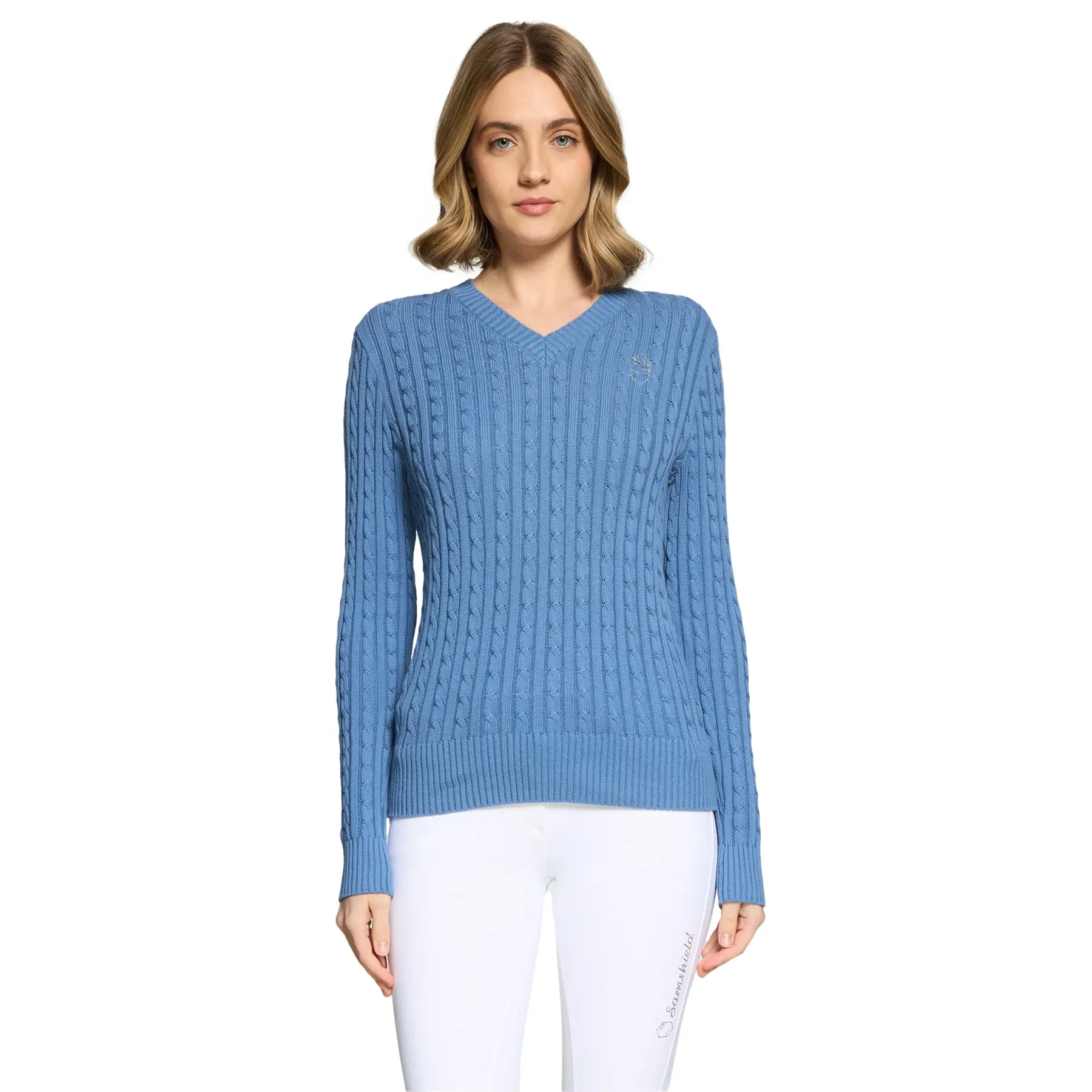 Pullover mit V-Ausschnitt Damen Samshield Lisa Twisted