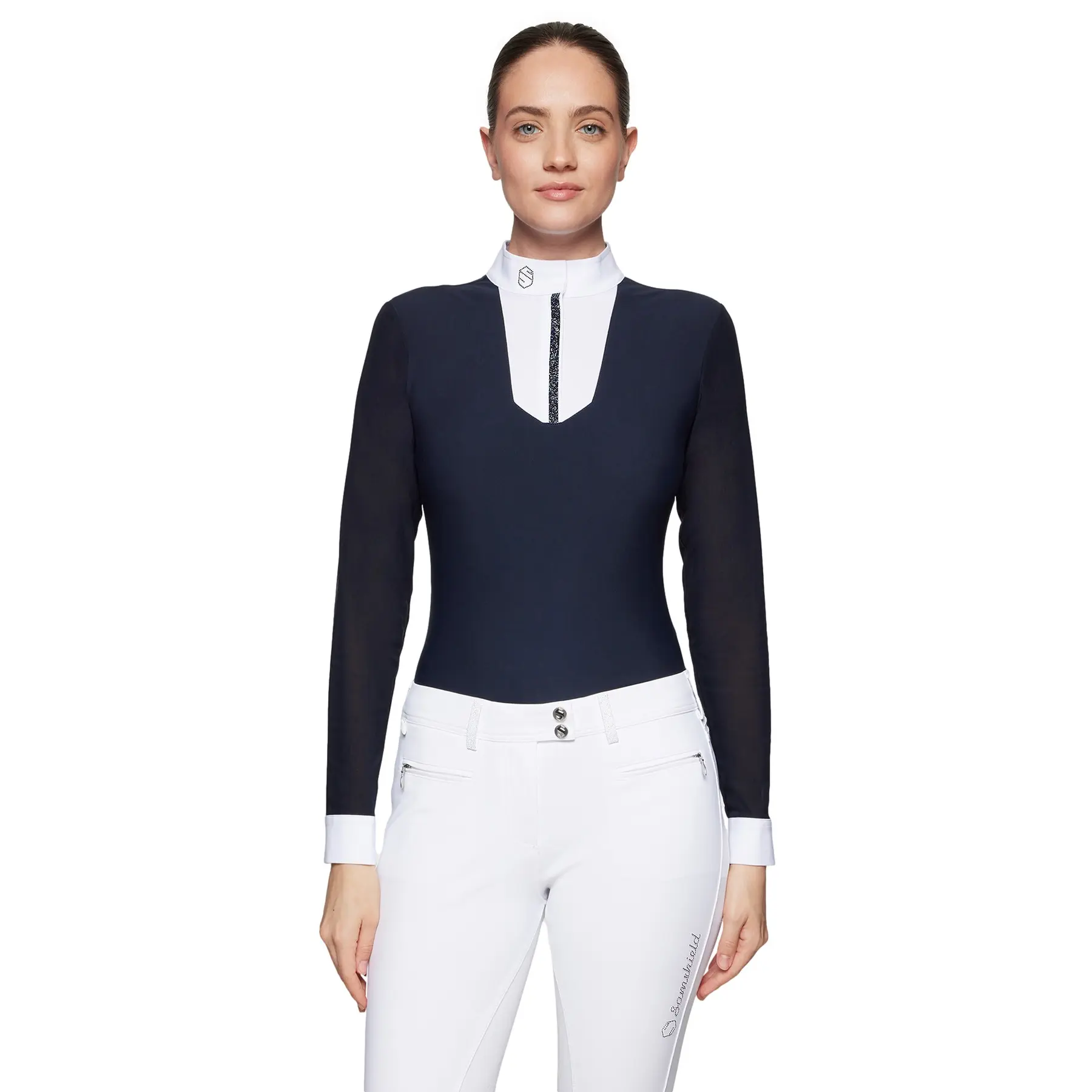 Polo da competizione a maniche lunghe da donna Samshield Faustine Premium