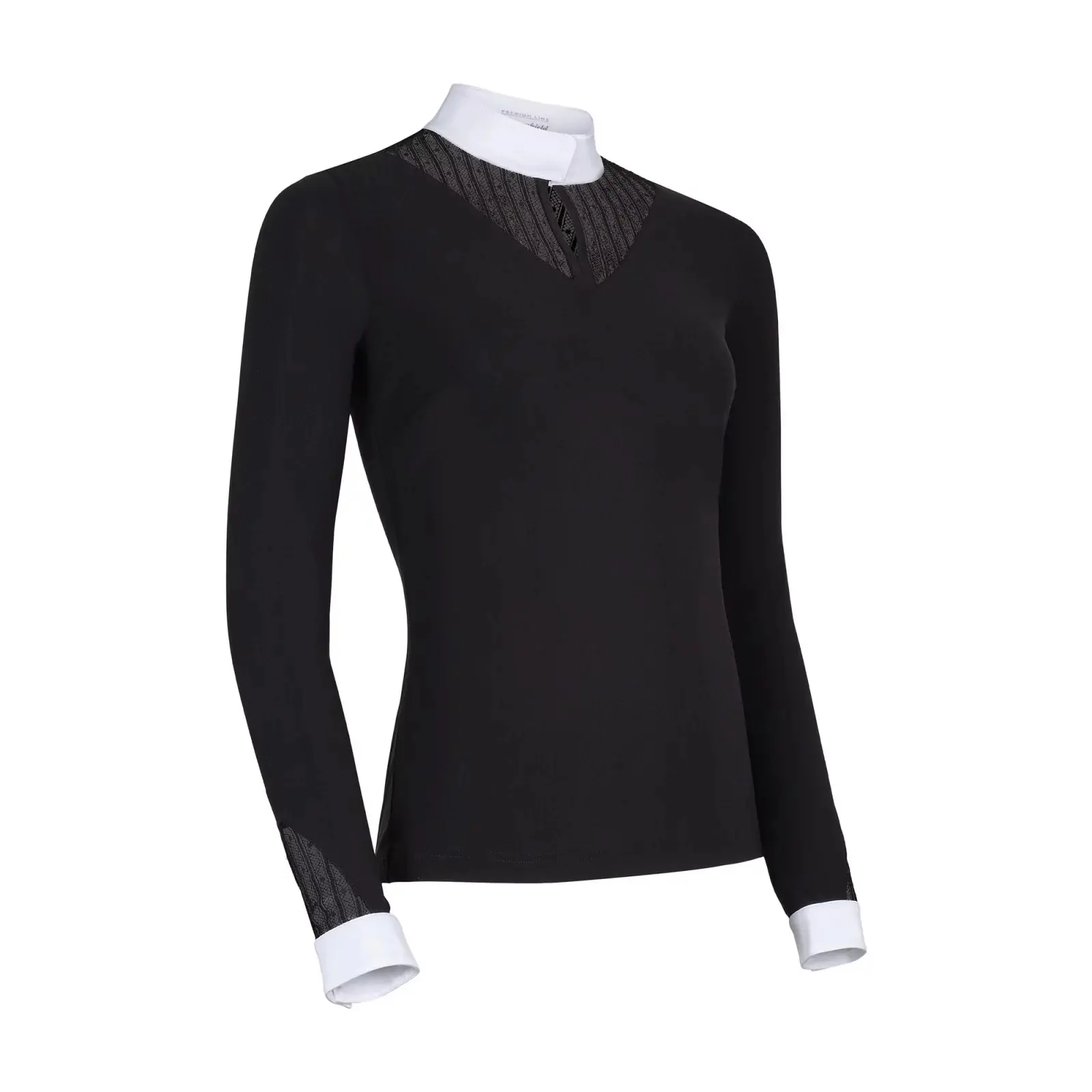 Langärmeliges Turnierreiter-Poloshirt, Damen Samshield Beatrice