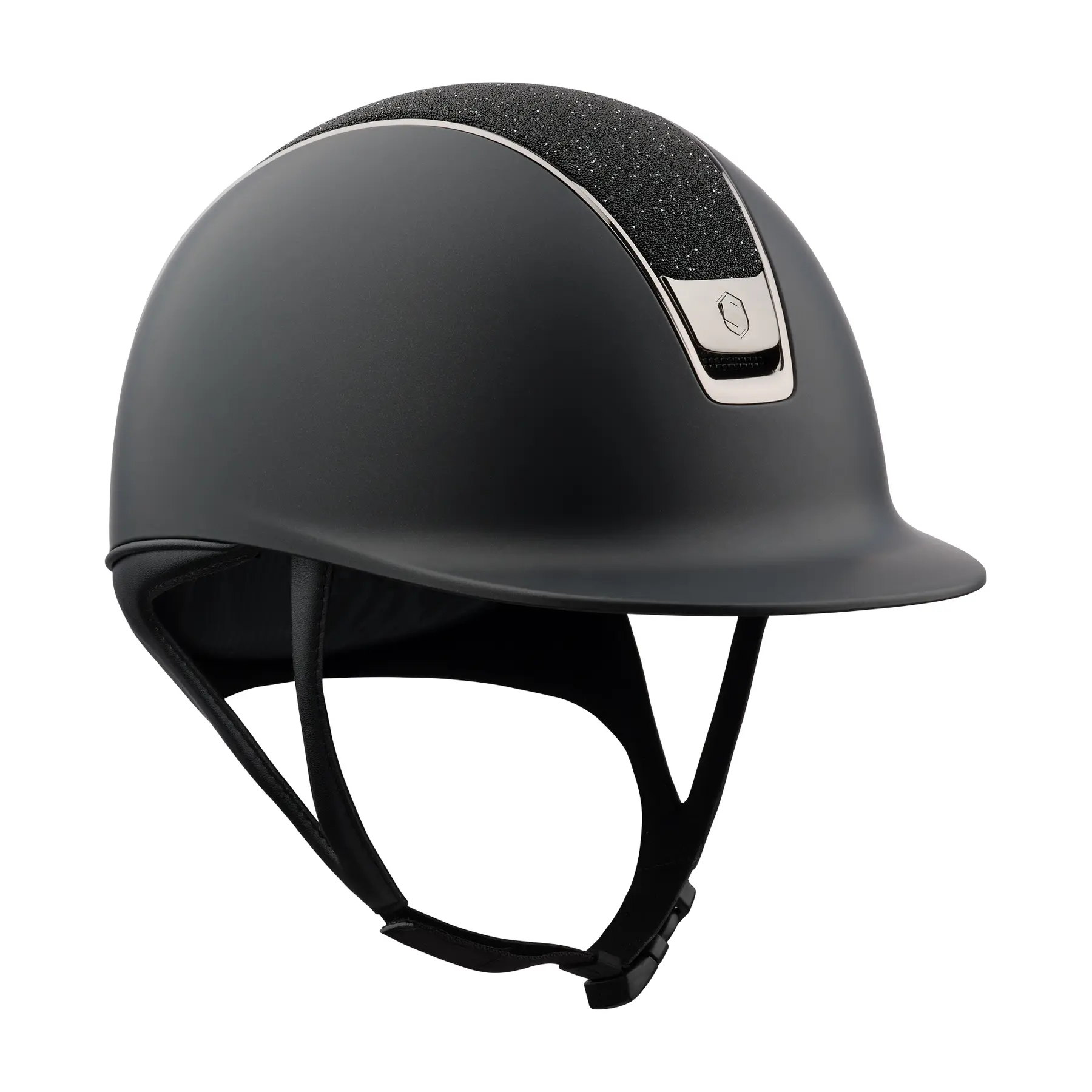 Casco da equitazione Samshield Custom Shadowmatt Crystal Fabric 2.0