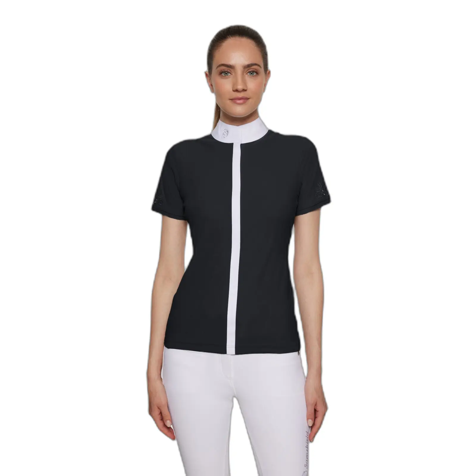 Camicia da concorso equestre da donna Samshield Julia Spring Flower