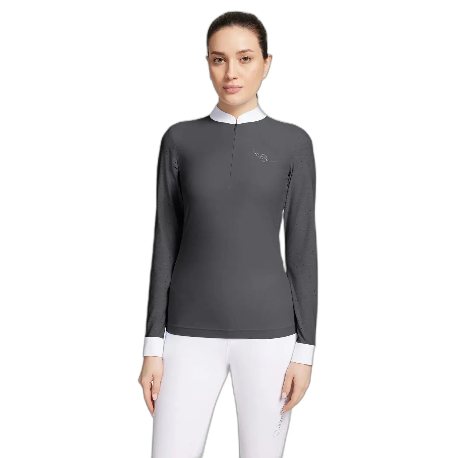 Polo equitazione a manica lunga da donna Samshield Louison Air