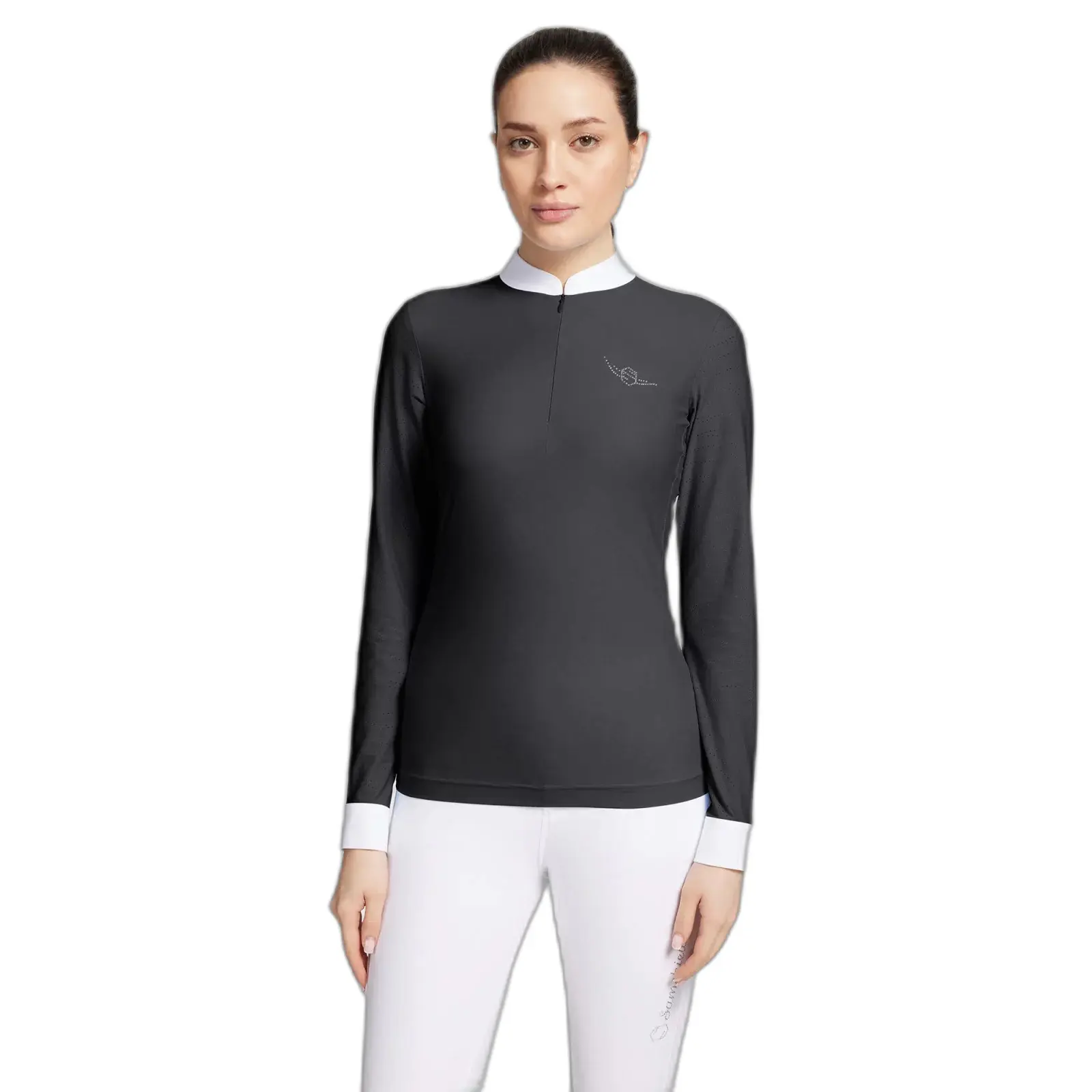 Polo equitazione a manica lunga da donna Samshield Louison Air