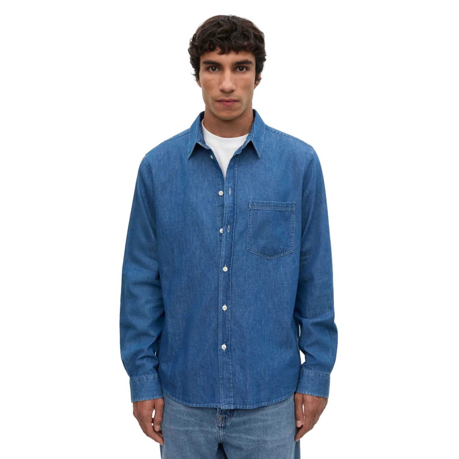 Camicia in denim a maniche lunghe  Saryan P 15248