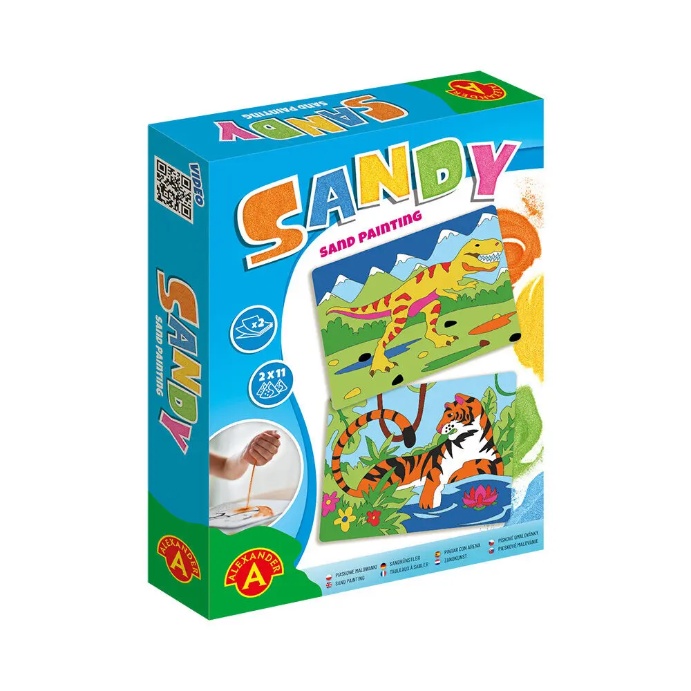 Dino- und Tiger-Spielzeug Sandy