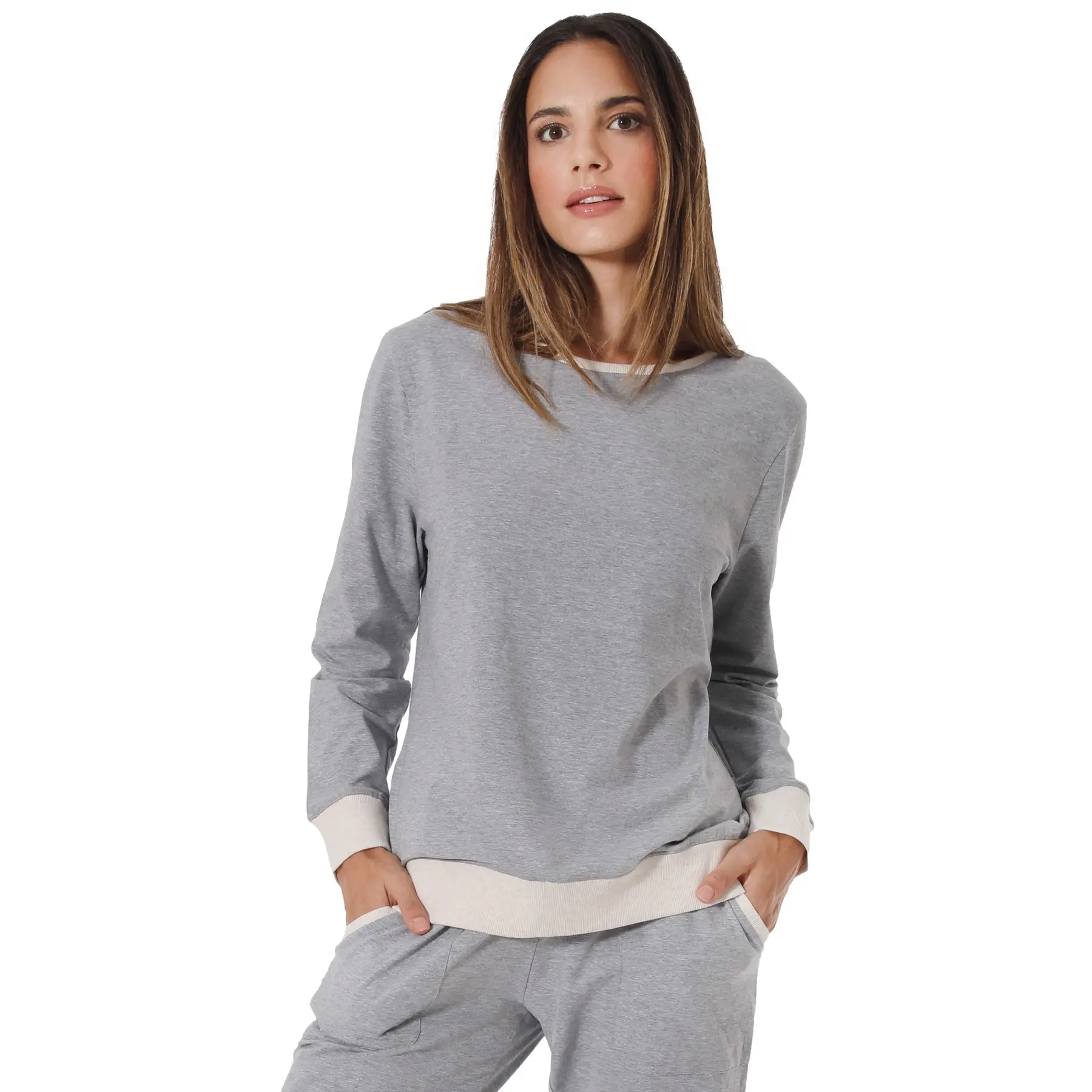 Sweatshirt Damen Sassa Casual Comfort Melange