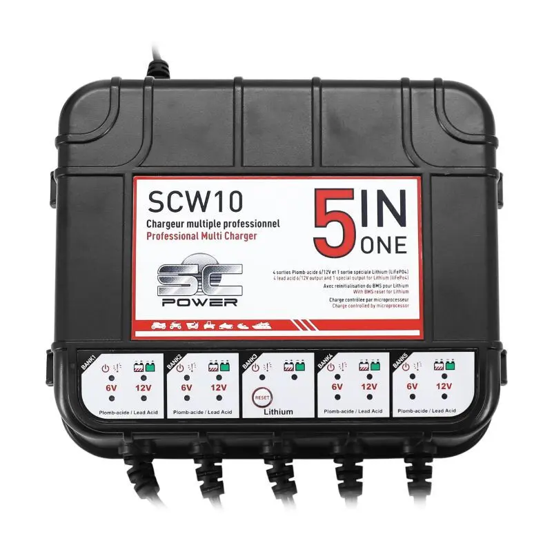 Batterieladegerät und Ladeerhaltung SC Power SCW10