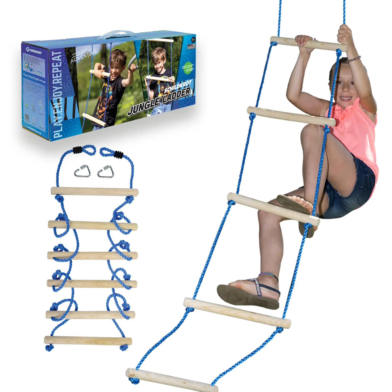Kletterseil für Kinder Schildkröt Jungle Strickleiter