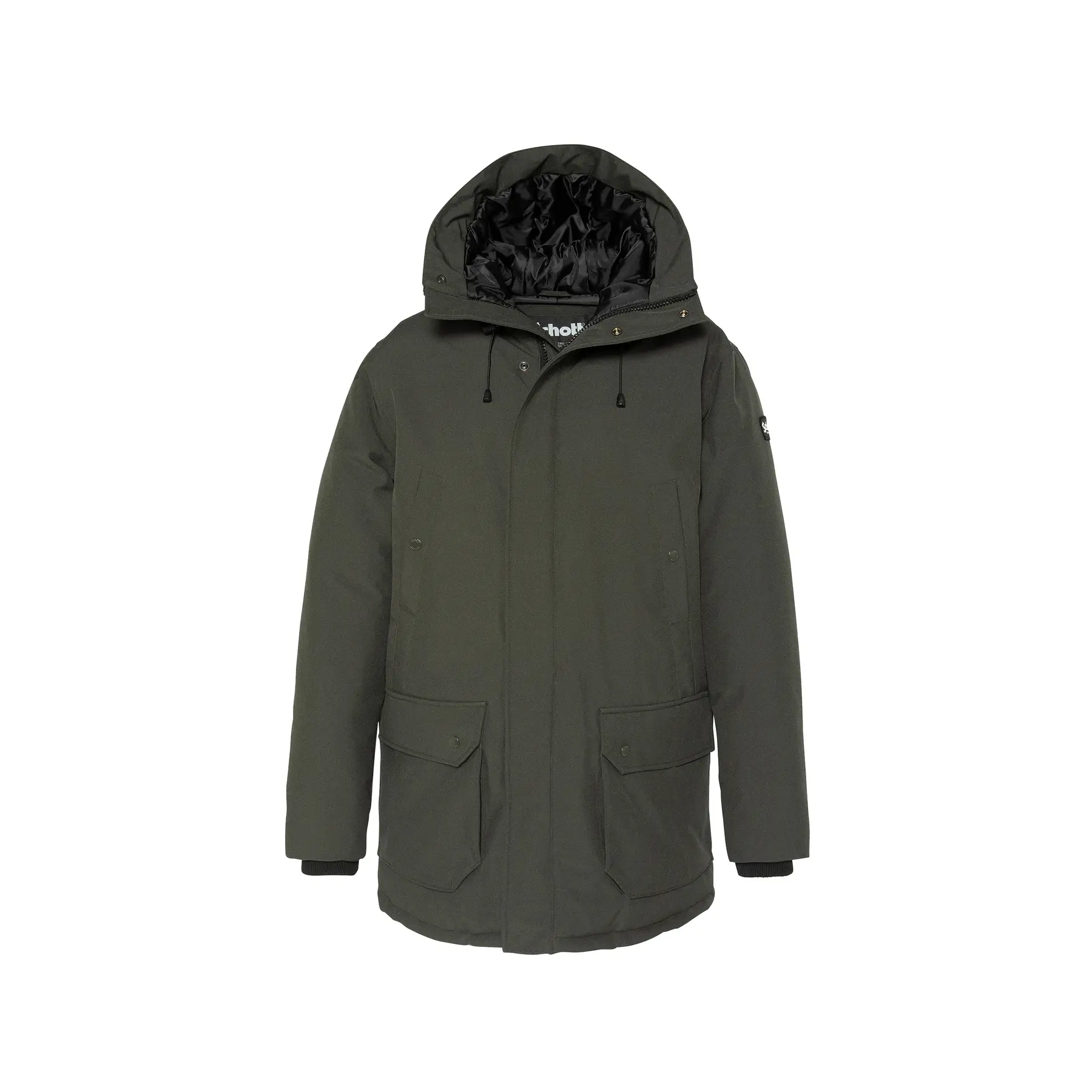 Parka à capuche basique Schott