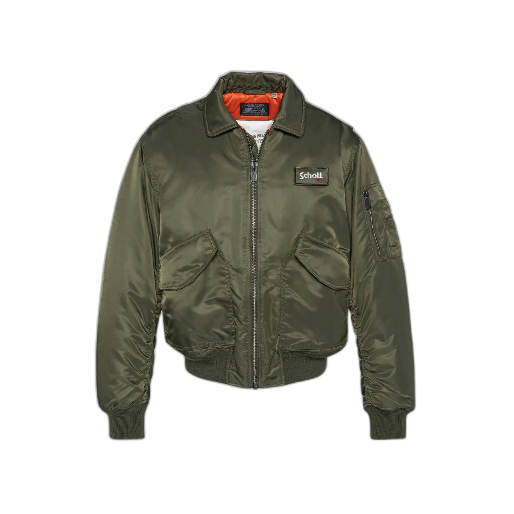 Giubbotto in nylon riciclato Schott CWU Original